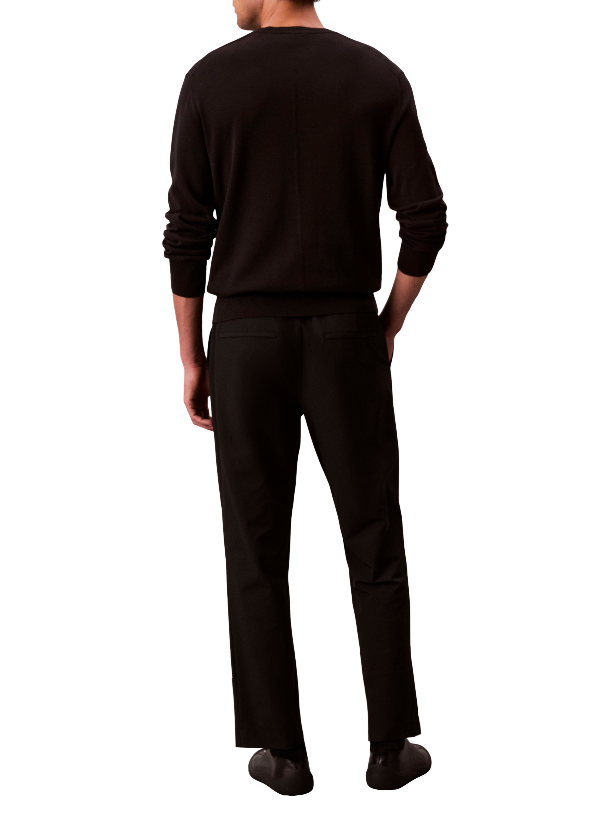 Pantalon uni droit CALVIN KLEIN Noir