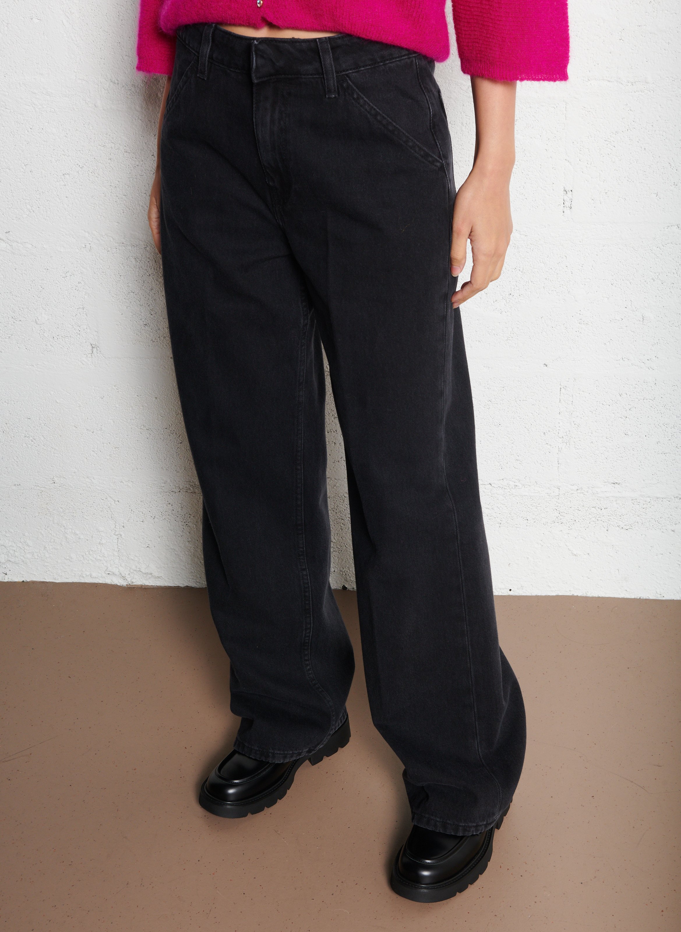 Jean large en coton vocchi BA&SH Noir