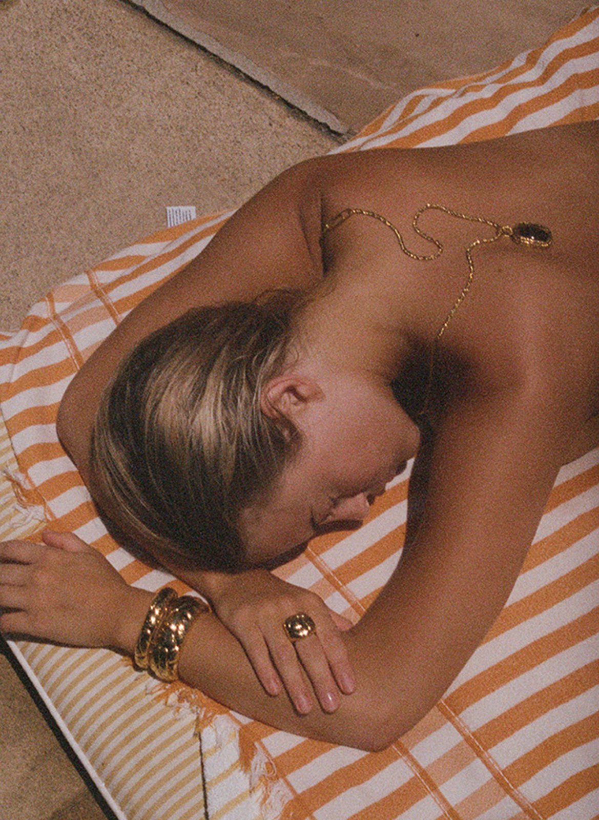 Sautoir Miki oeil de tigre AURELIE BIDERMANN Marron