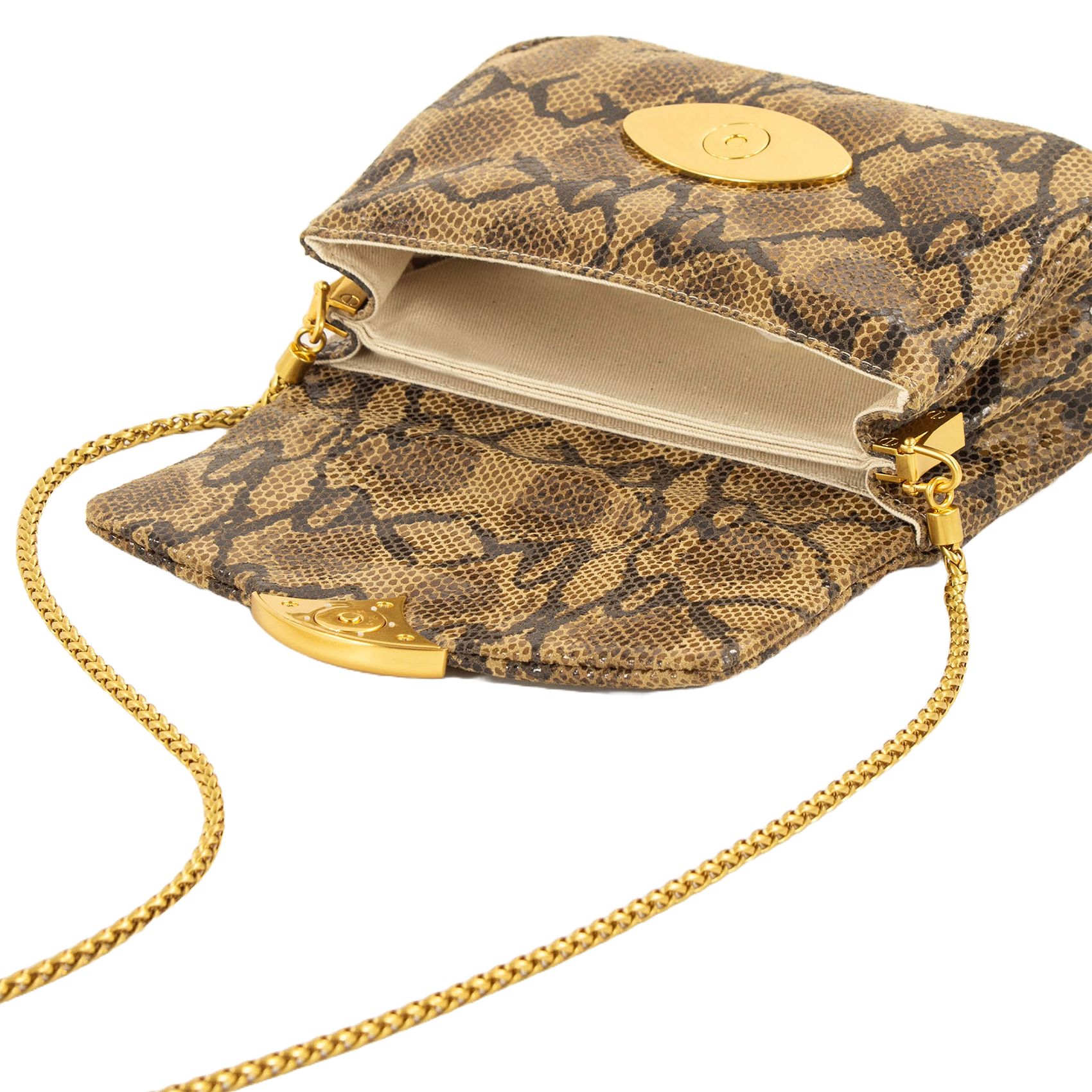 Sac bandoulière en cuir diviluz puffy e Jaune