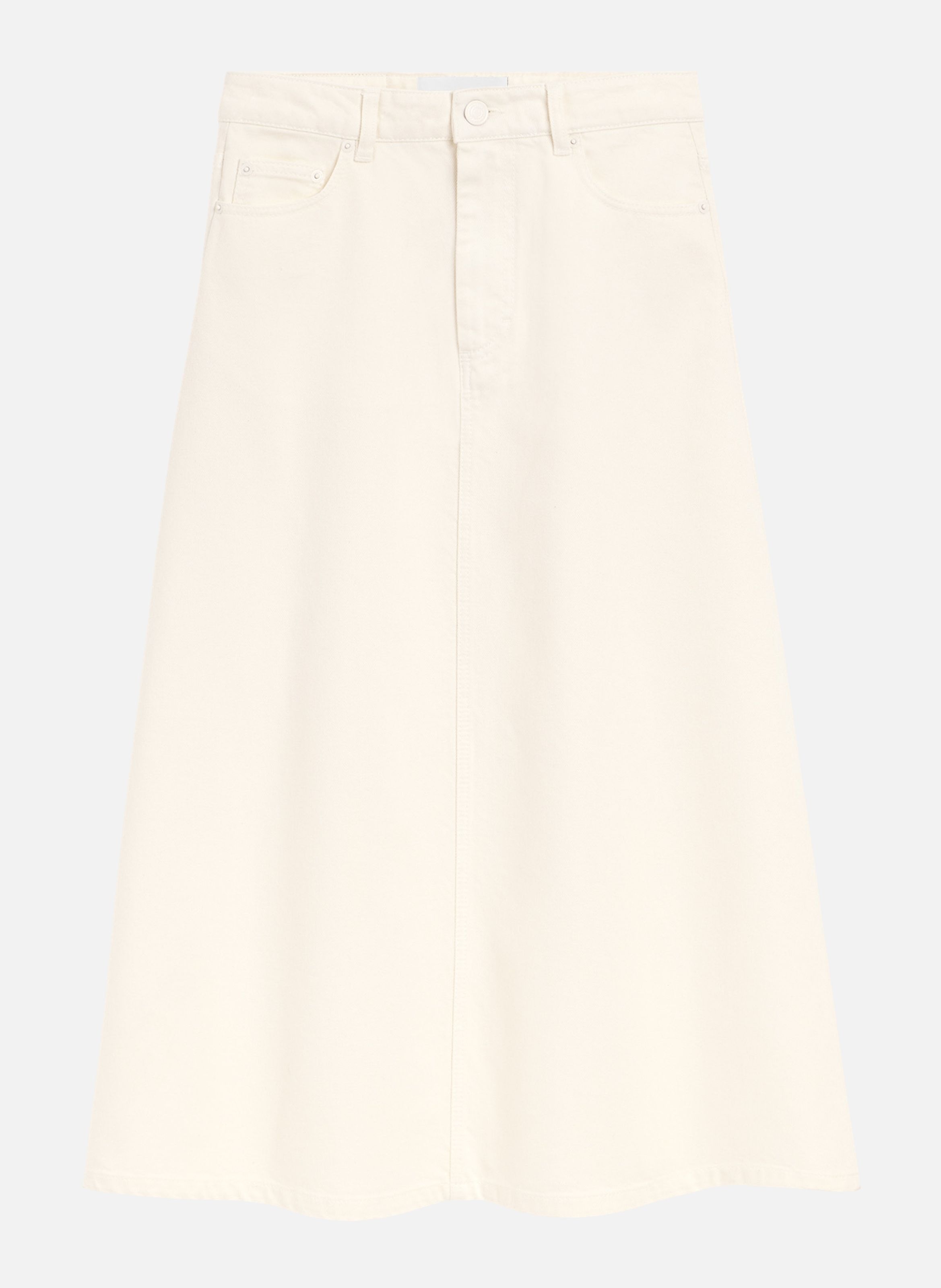 Jupe longue en coton AMI PARIS Blanc