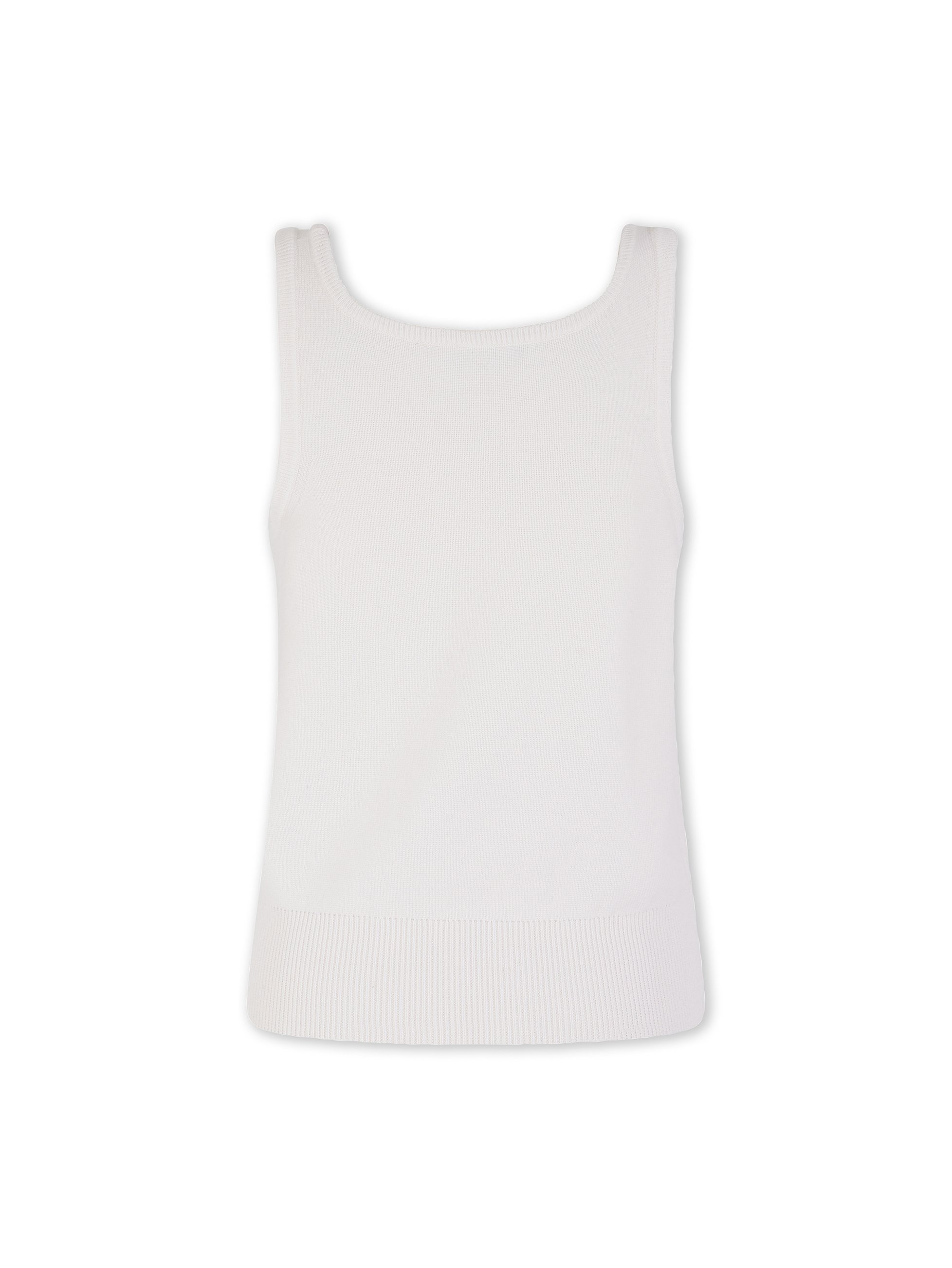 Top en maille brodée RABANNE Beige