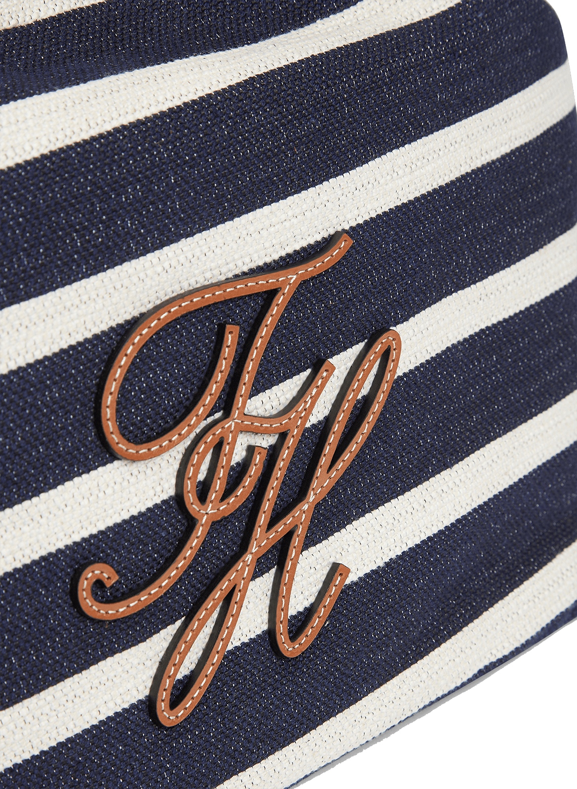 Sac seau ajustable rayé à logo en coton mélangé TOMMY HILFIGER Bleu