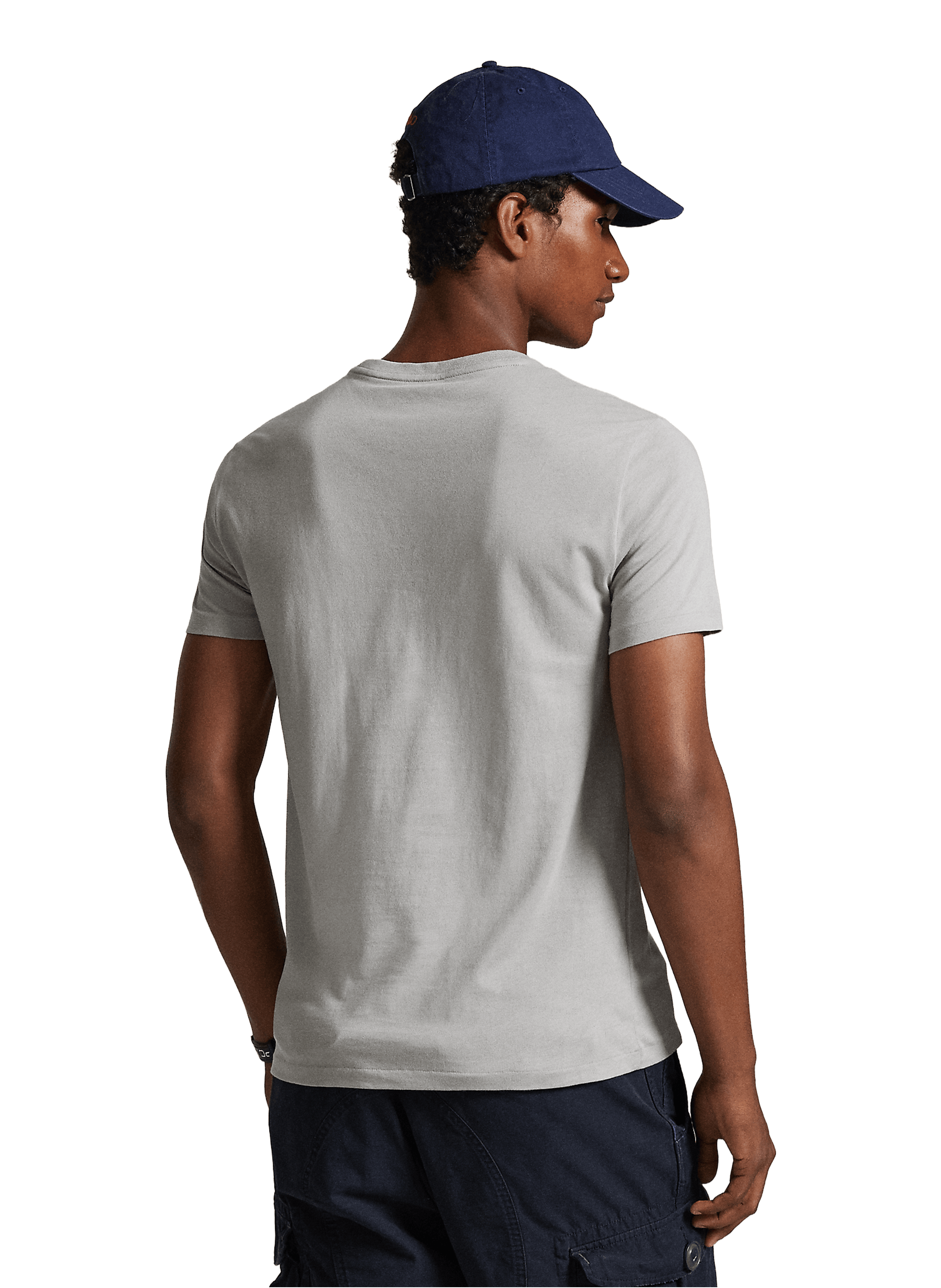 T-shirt slim en coton POLO RALPH LAUREN Gris