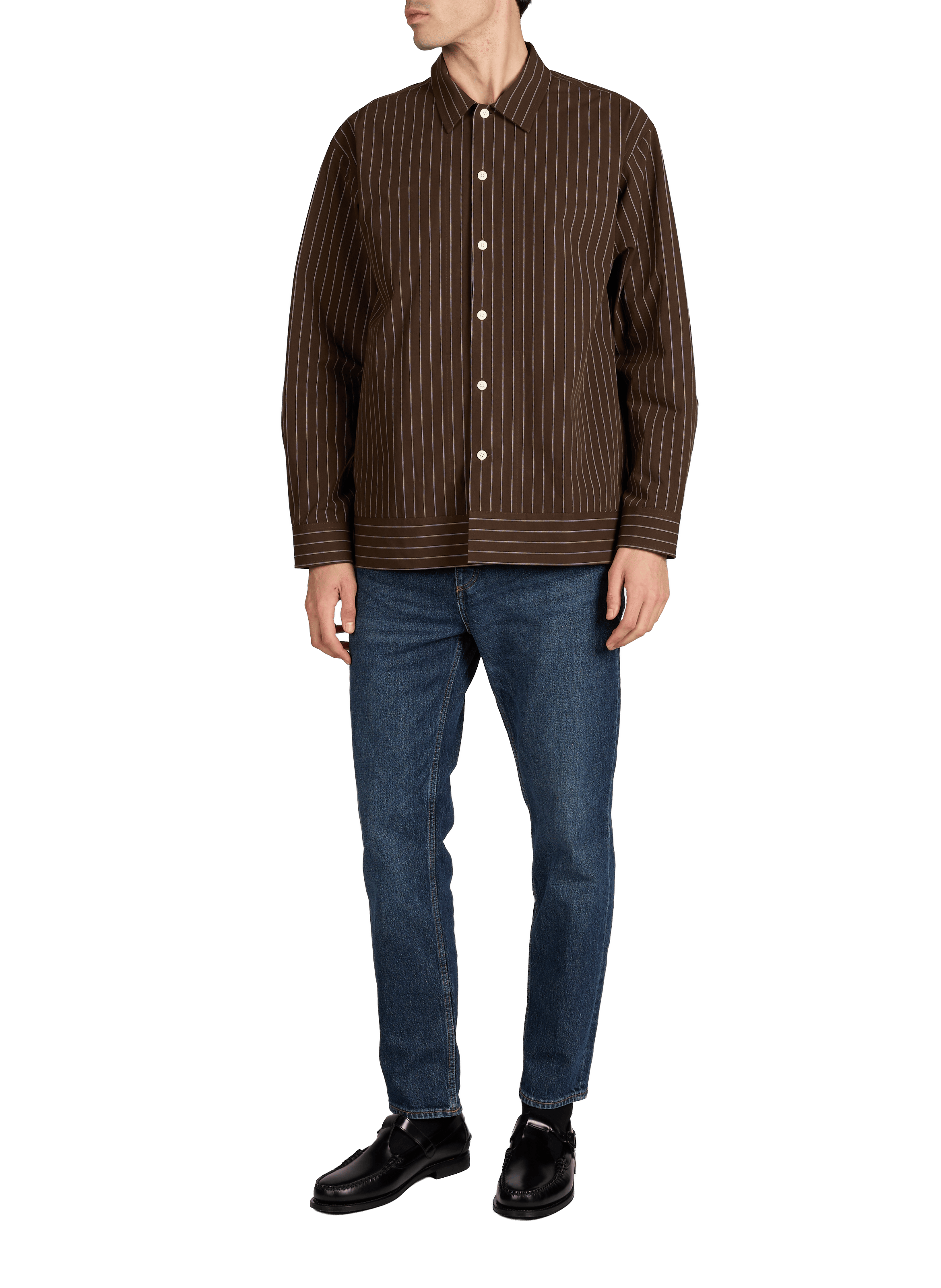 Straight-cut cotton-blend jeans HUGO BLUE Blue