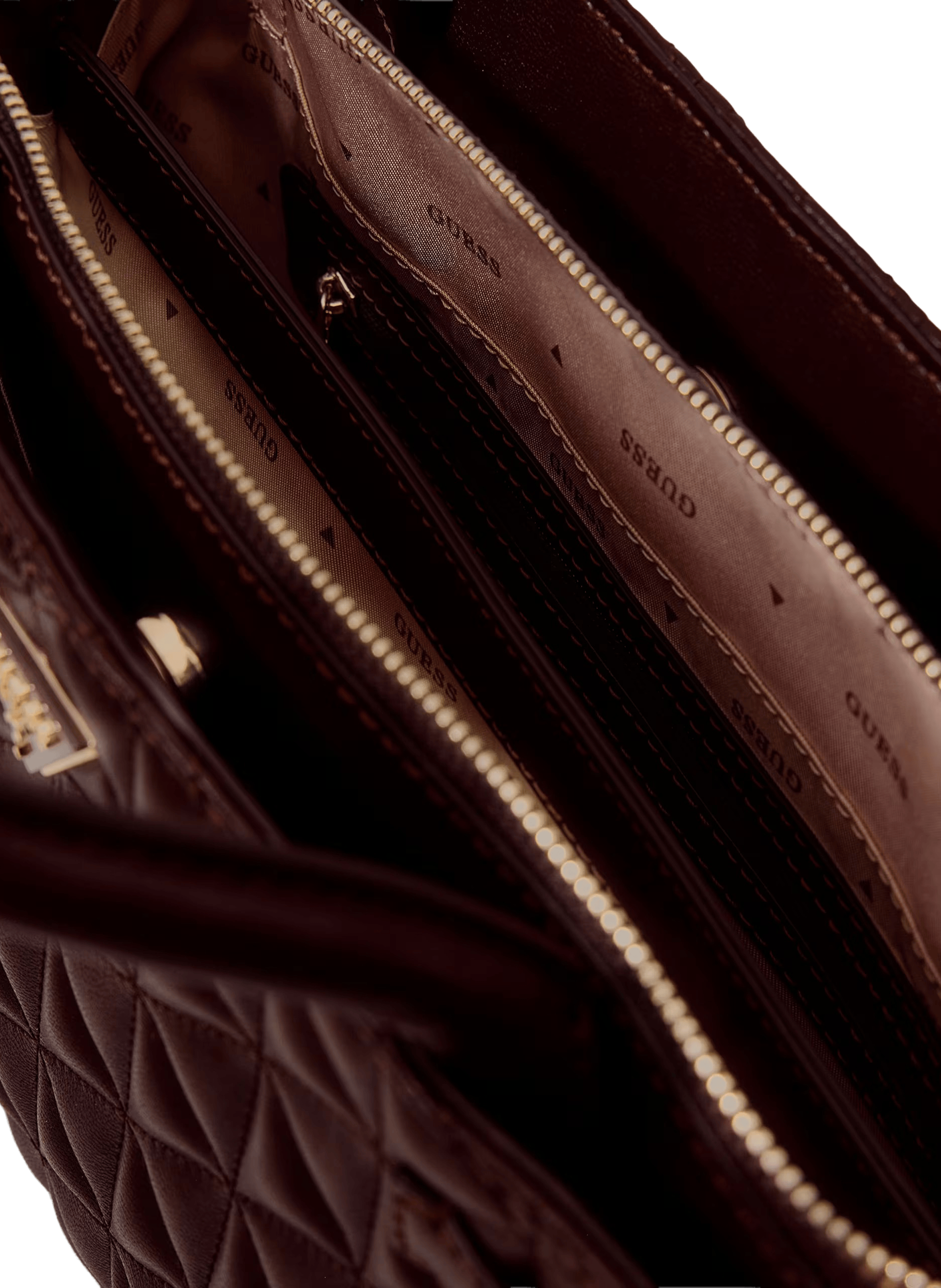 Sac à main matelassé GUESS Marron