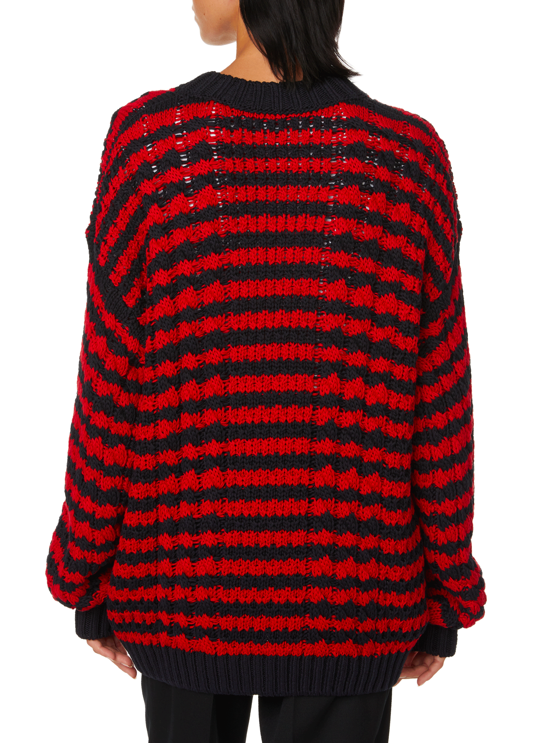 Pull en maille de coton PRADA Multicolore