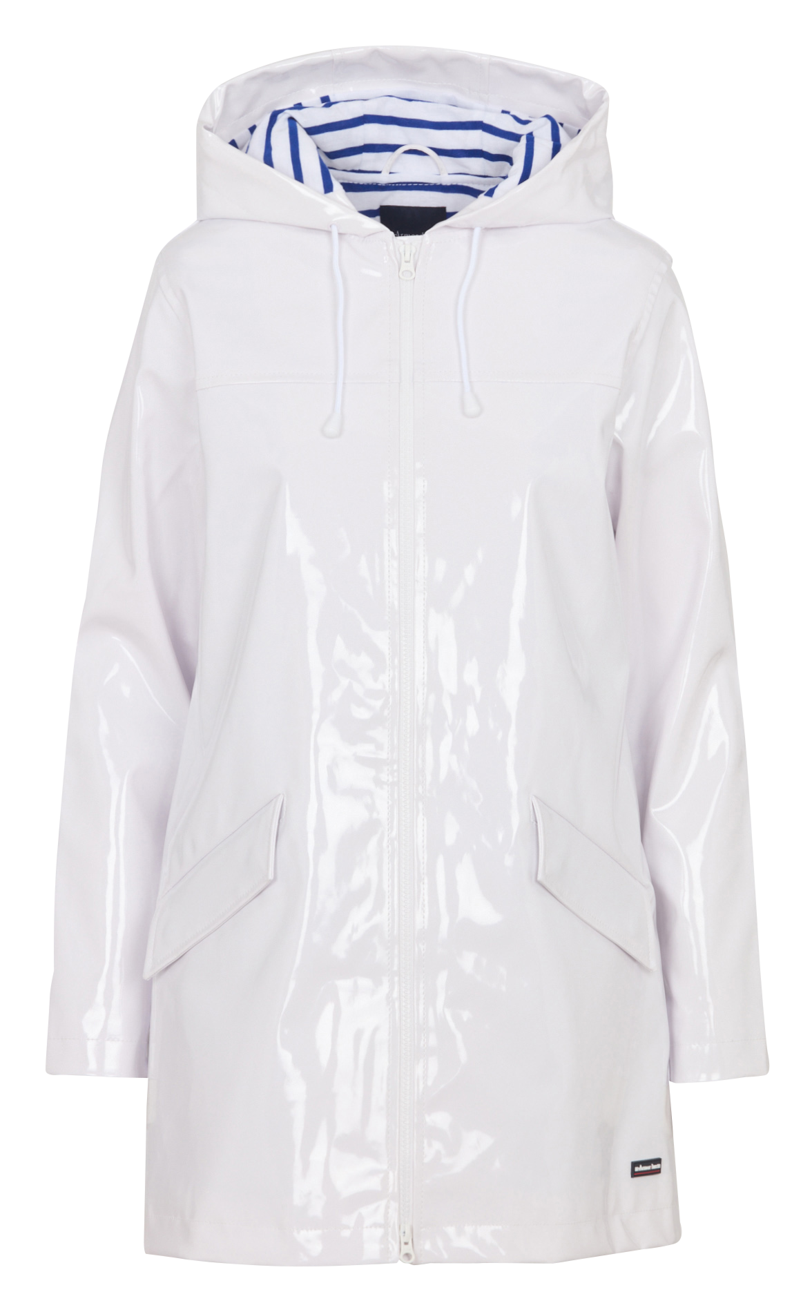 Parka cirée droite à capuche ARMOR-LUX Blanc