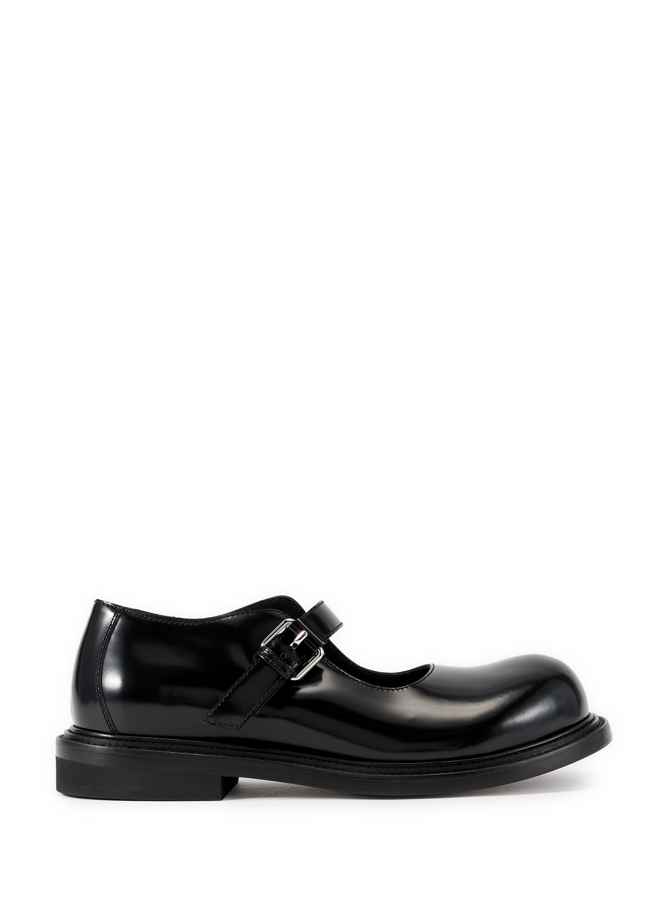 Mary Jane Olivia en veau brossé MOSCHINO Noir