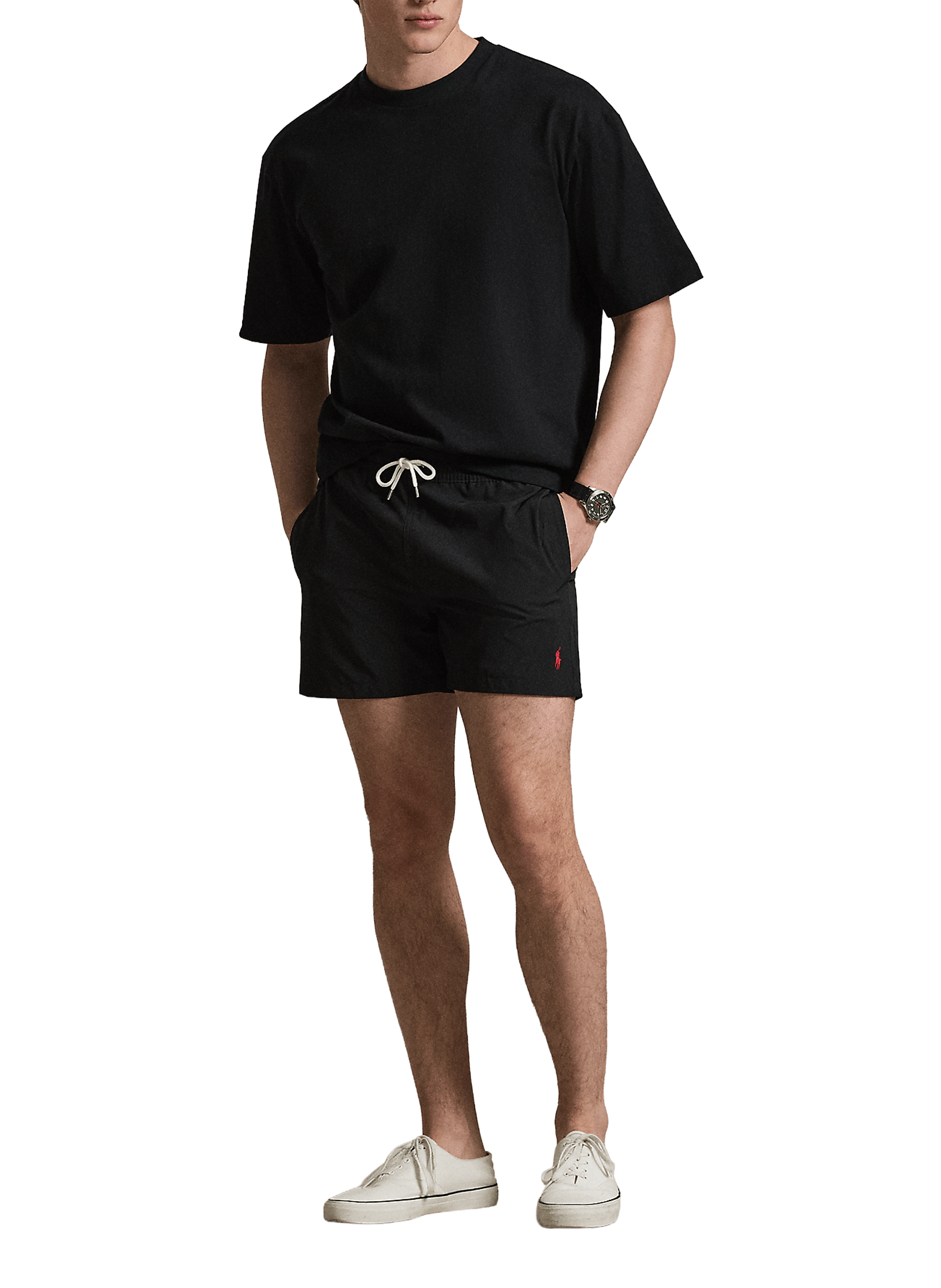 Short de bain uni POLO RALPH LAUREN Noir