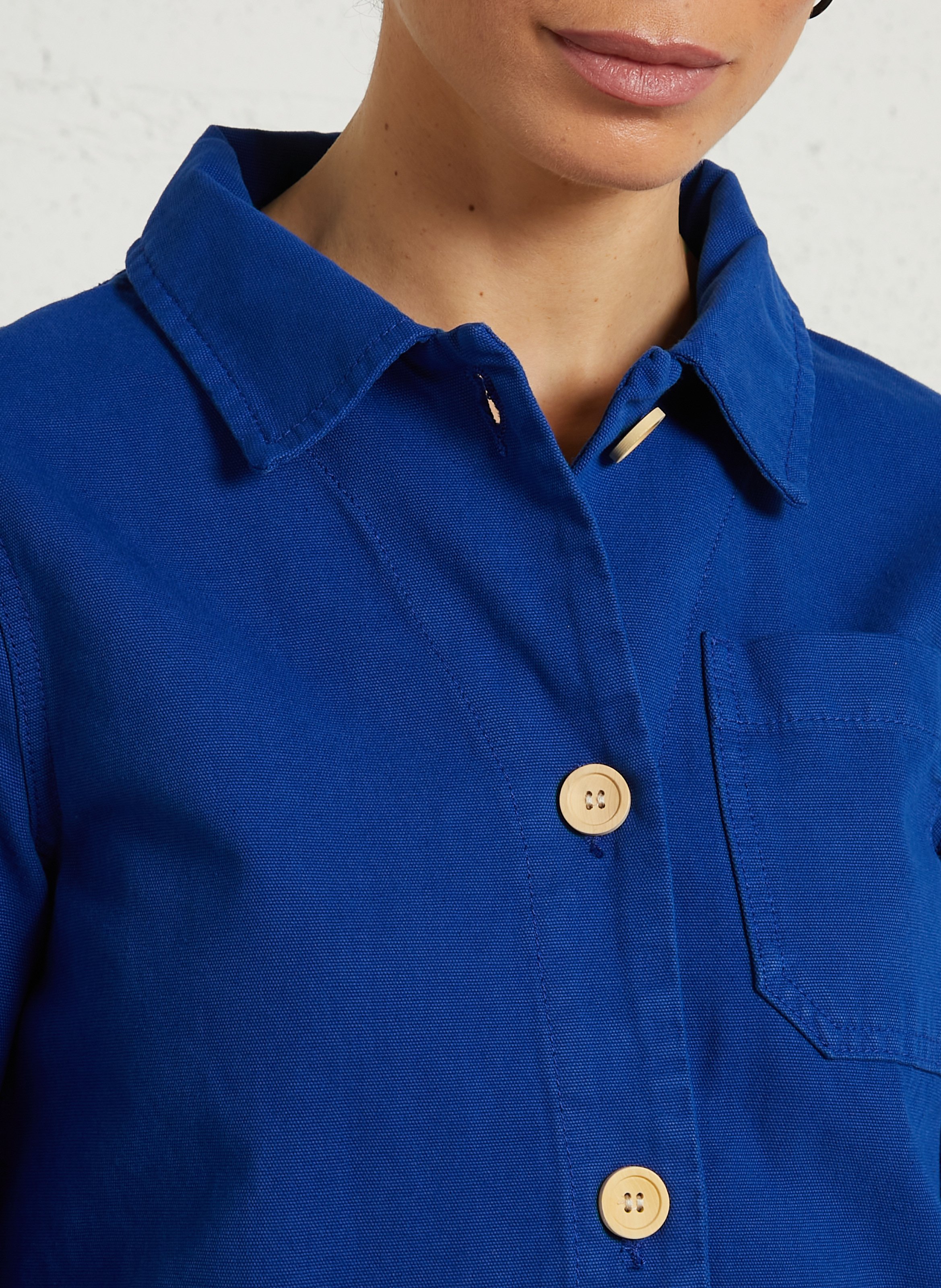 Veste pêcheur droite en coton ARMOR-LUX Bleu