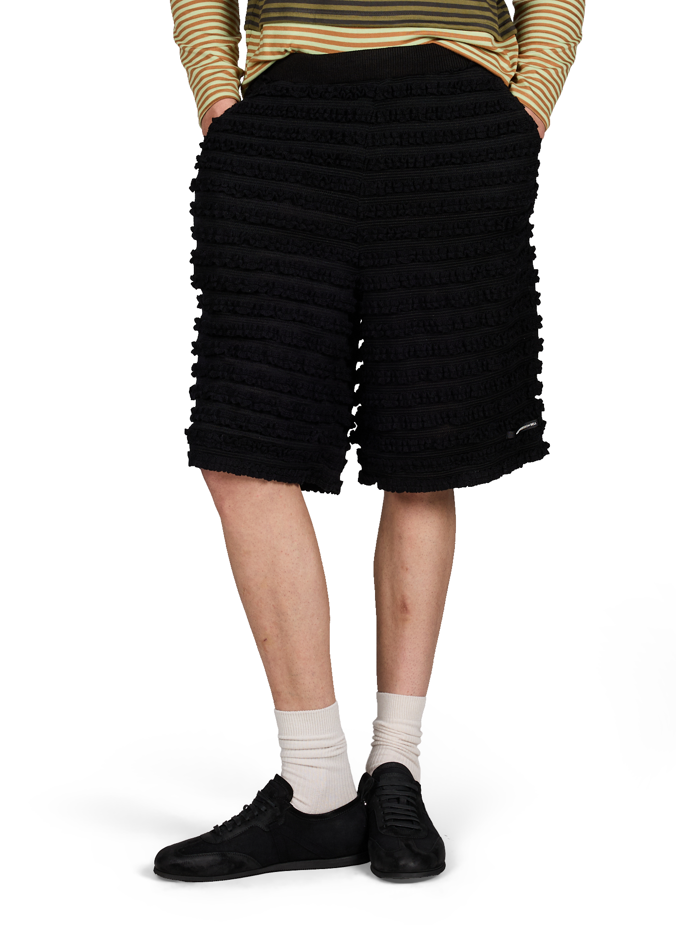 Maglia corta a rilievi ANDERSSON BELL Nero