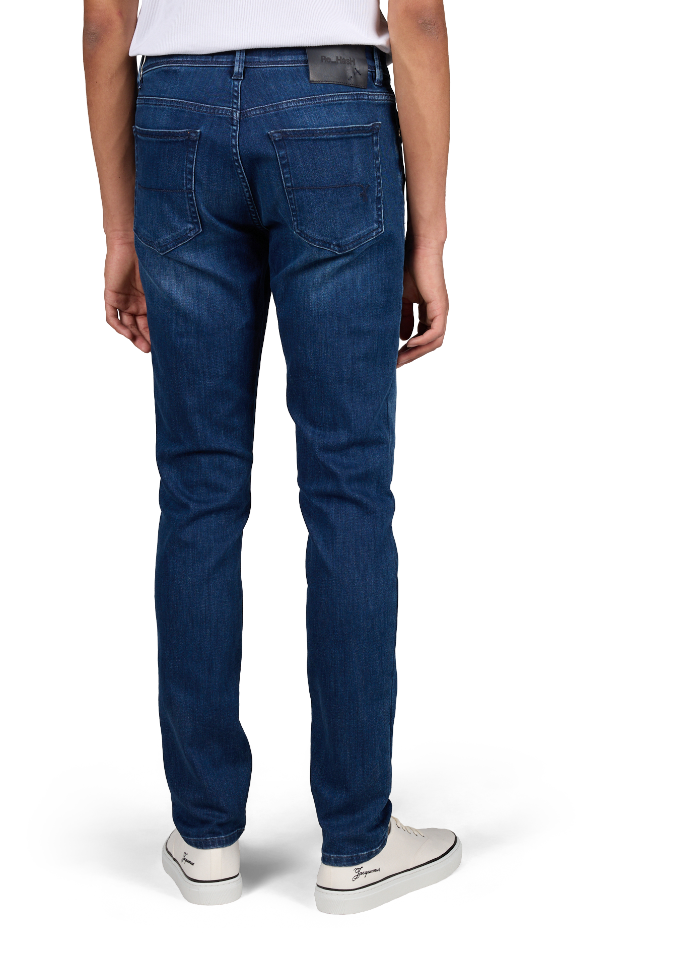 Cotton-blend slim-fit jeans RE HASH Blue