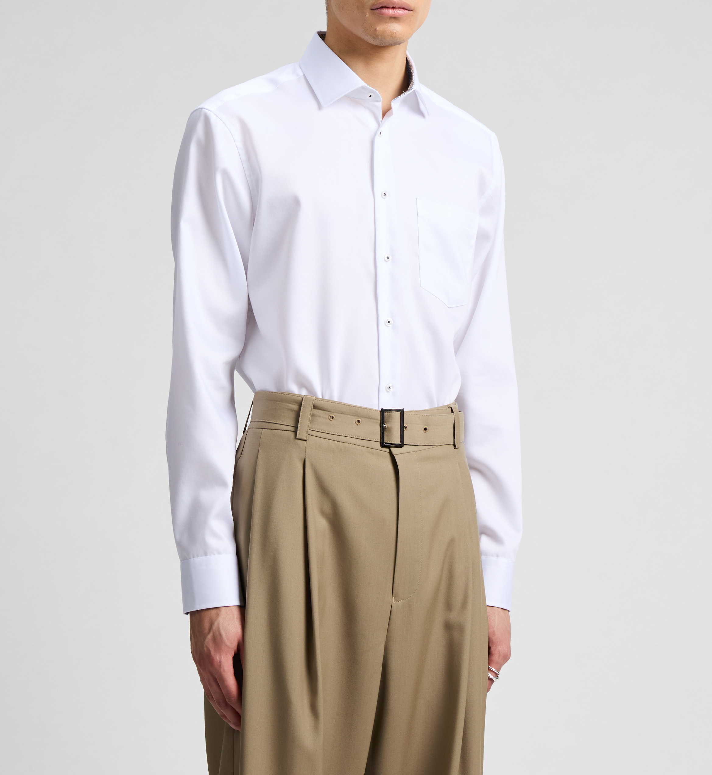 Linen shirt SEIDENSTICKER White