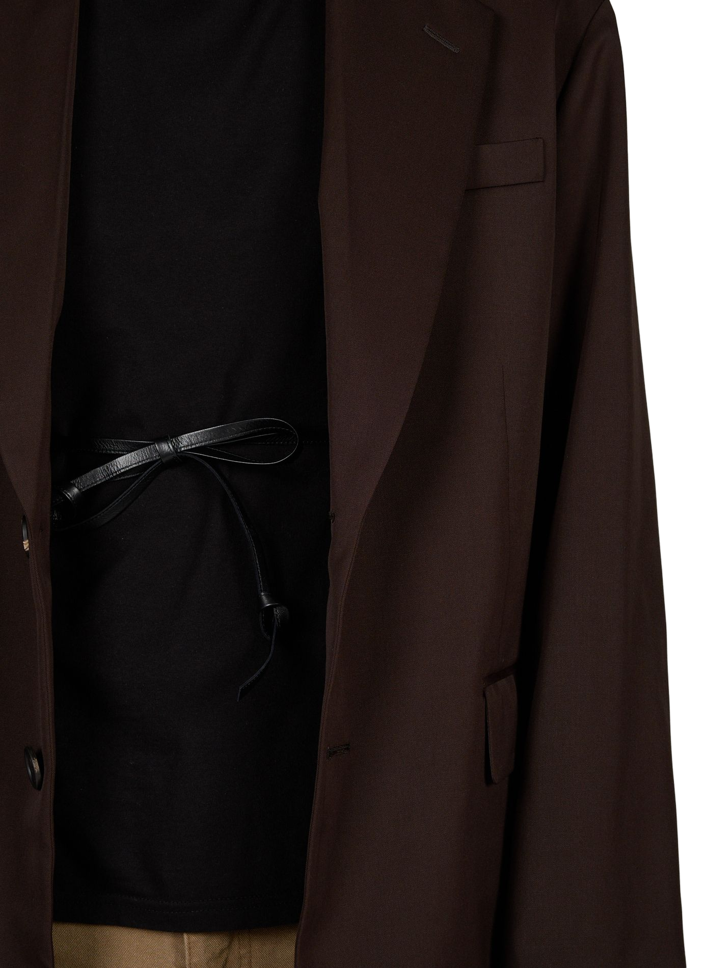 Chaqueta oversize de lana SSSTEIN Marrón
