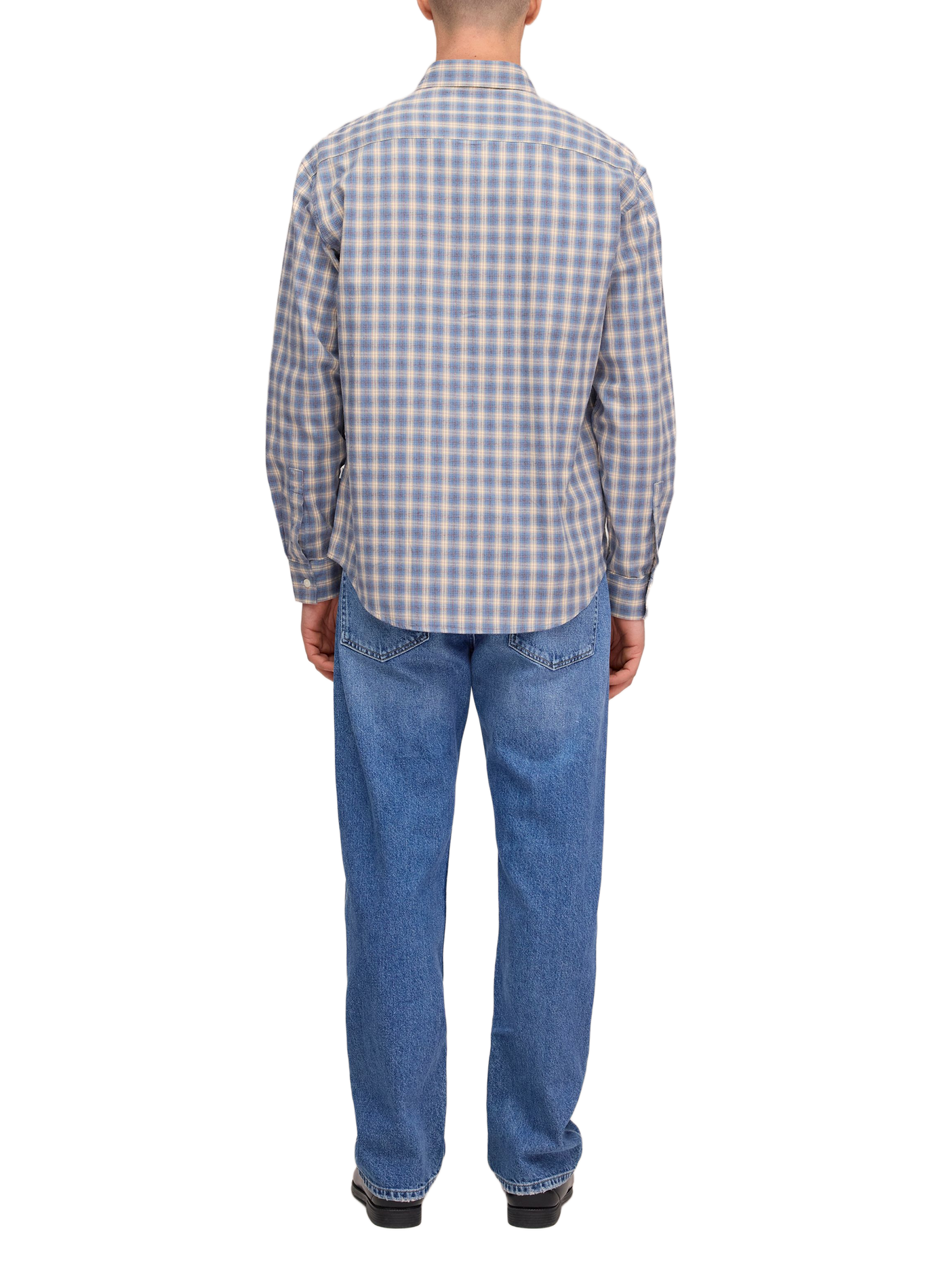 Cotton check shirt  NN.07 Blue