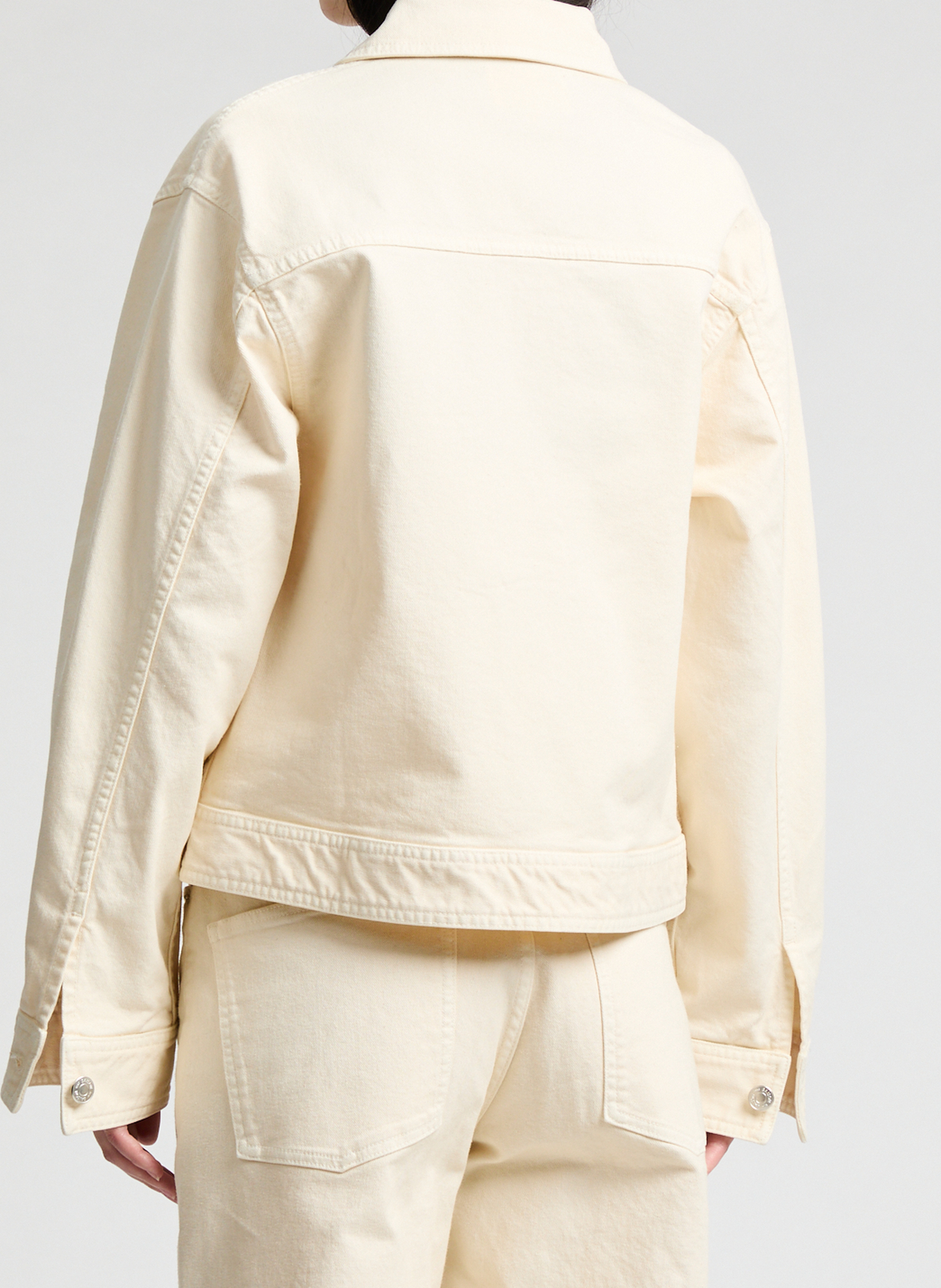 Kurze Baumwolljacke SAISON 1865 Beige