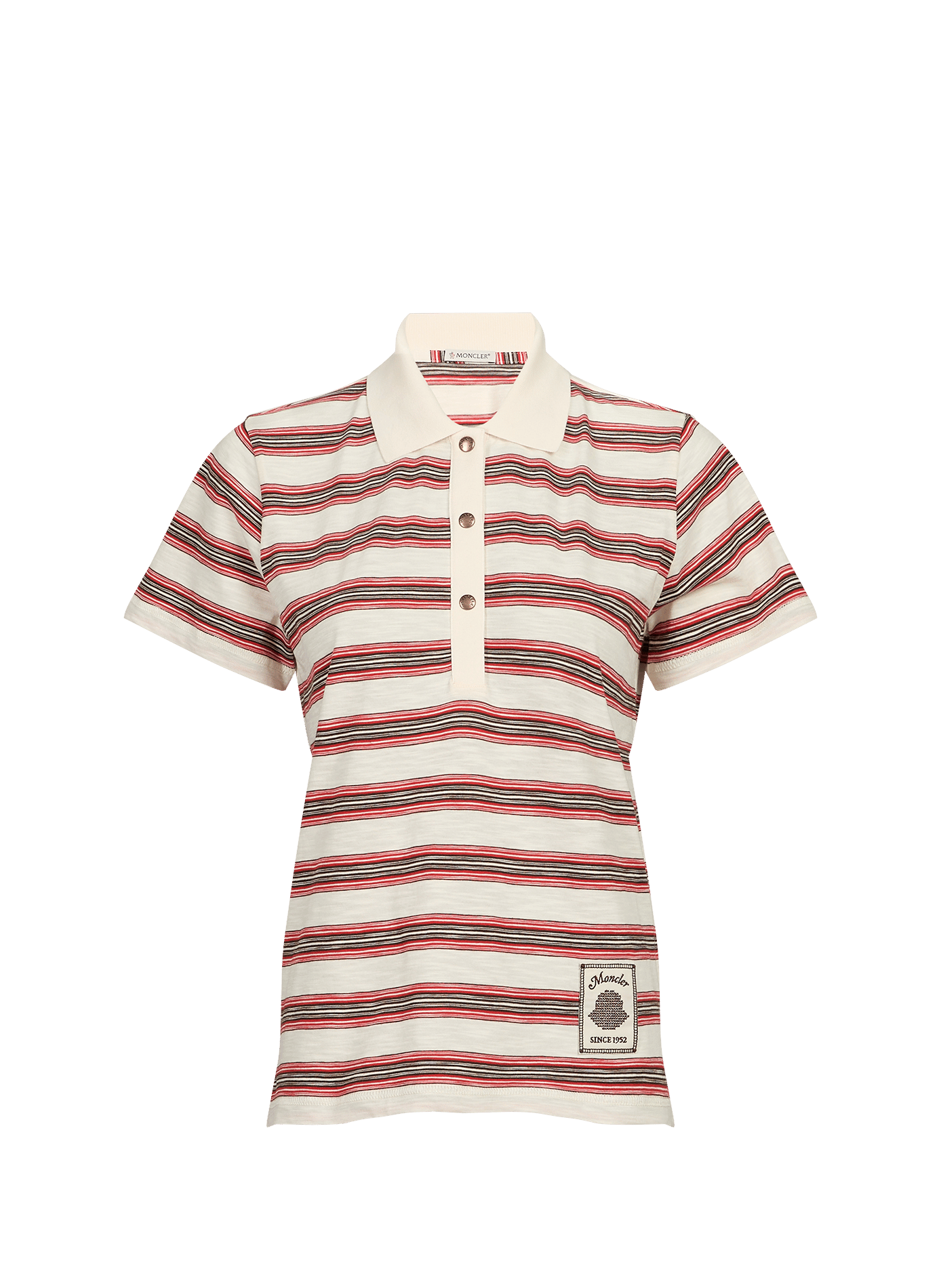 Gestreiftes Baumwoll-Poloshirt MONCLER Mehrfarbig