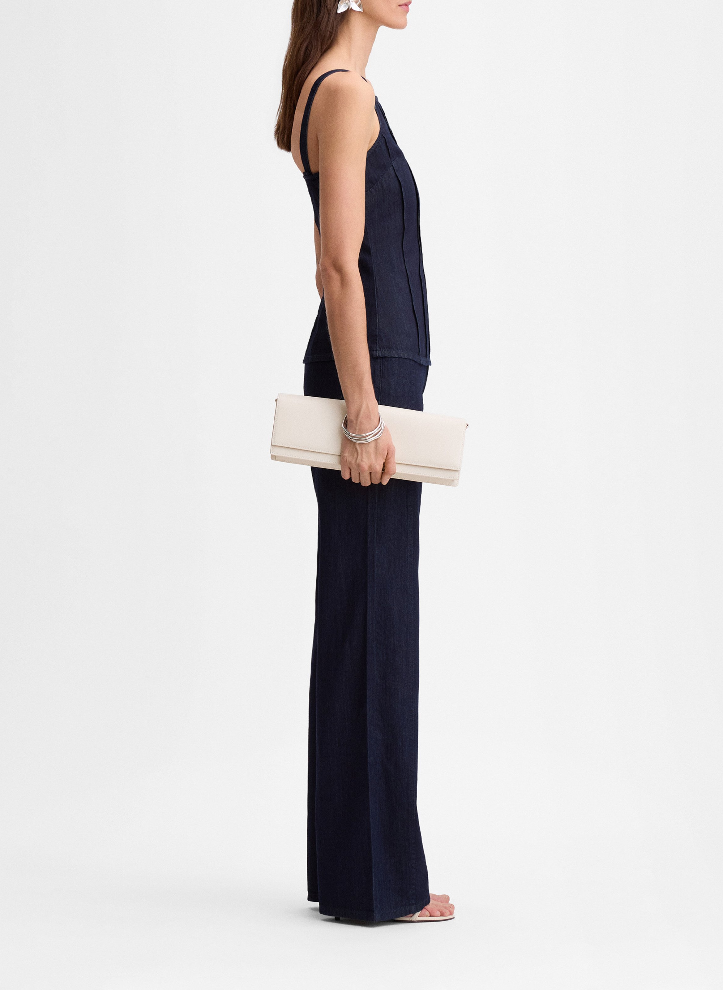 Top droit en coton divena SIMORRA Bleu
