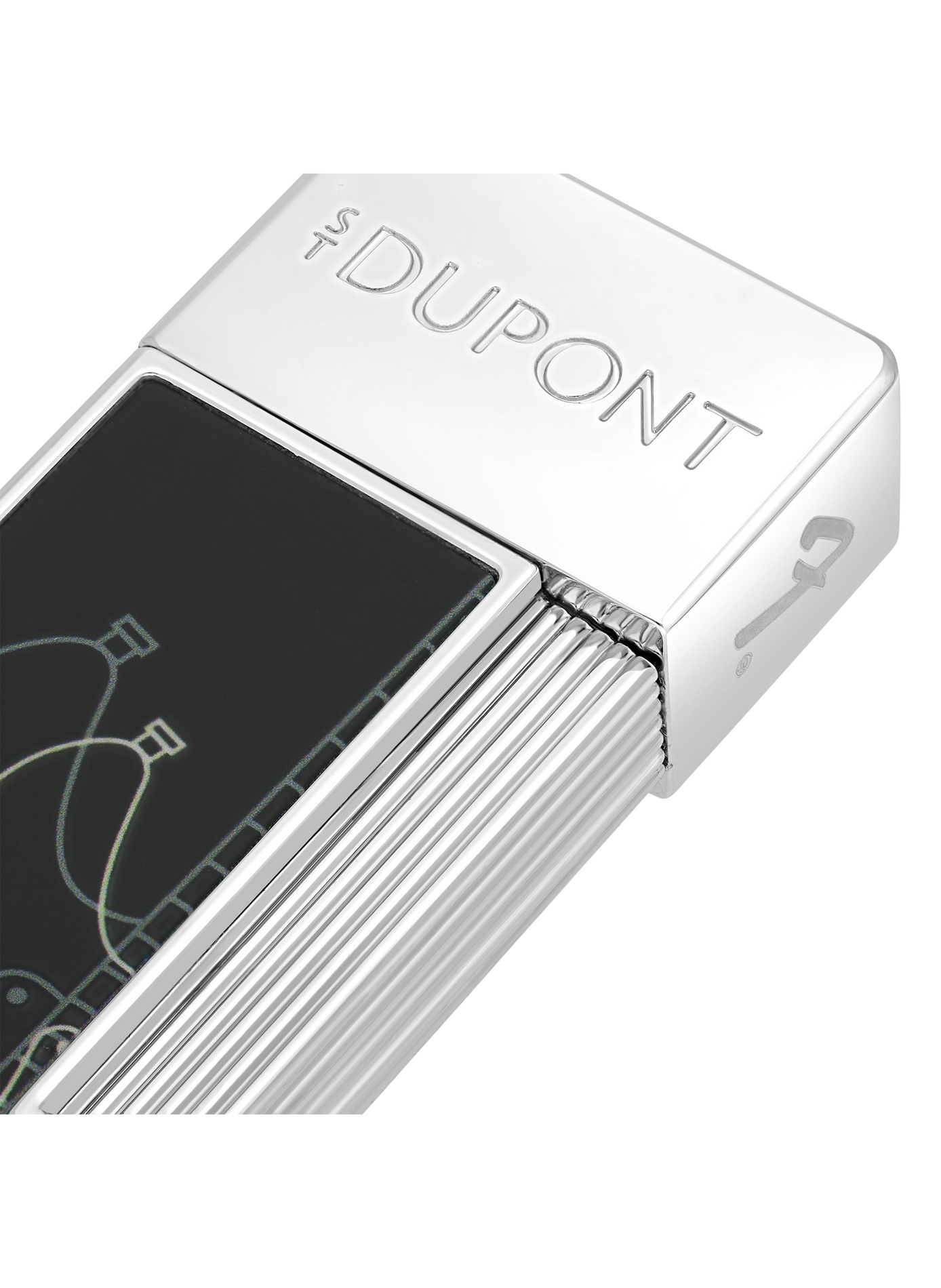 Lacquered Twiggy Fender Lighter S.T. DUPONT Black