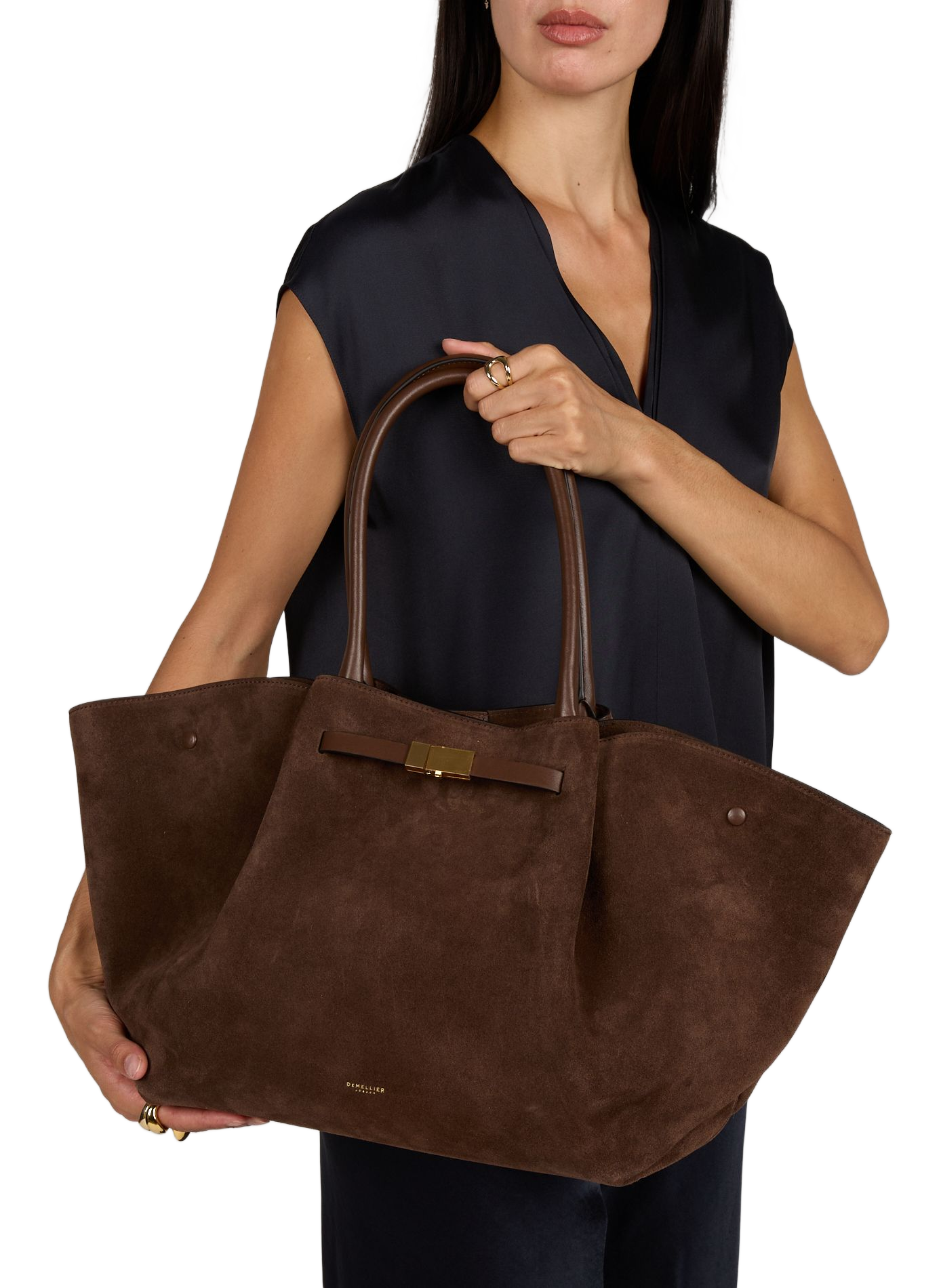 Cleo leather handbag DEMELLIER LONDON Brown