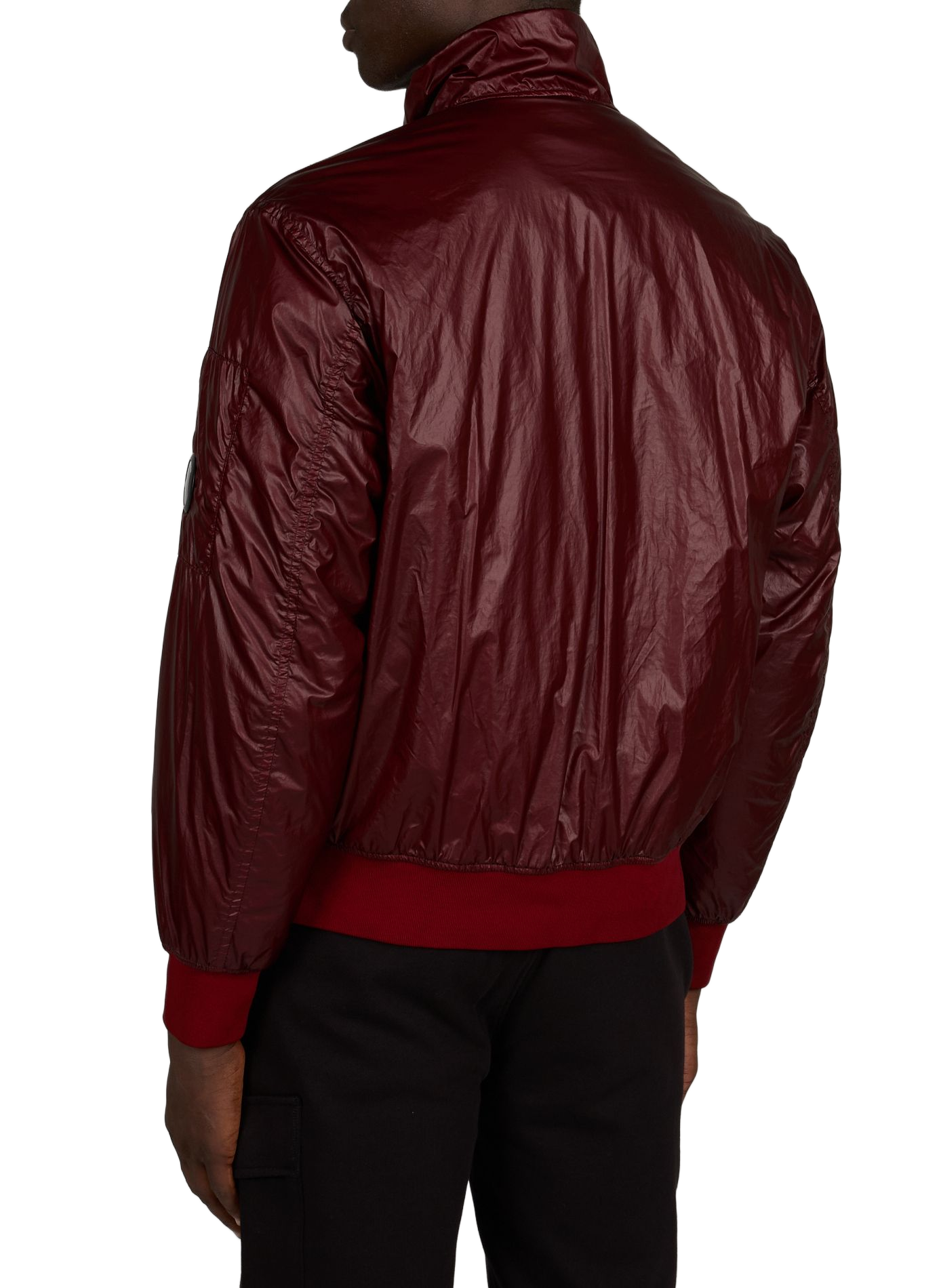 Veste à col montant texturée CP COMPANY Rouge