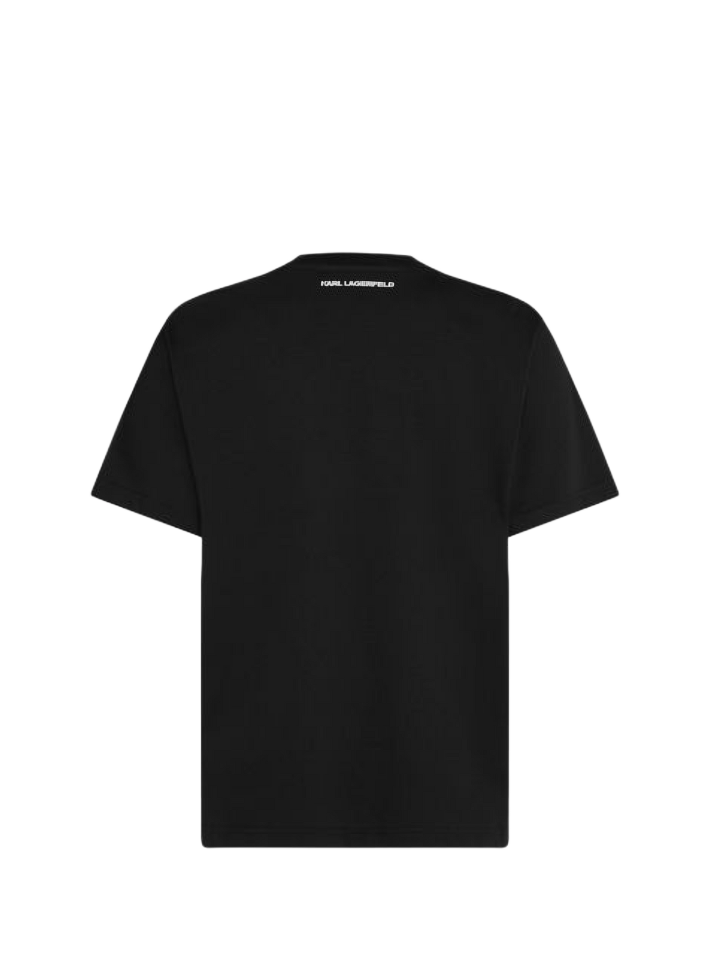 T-shirt logo en coton KARL LAGERFELD Noir