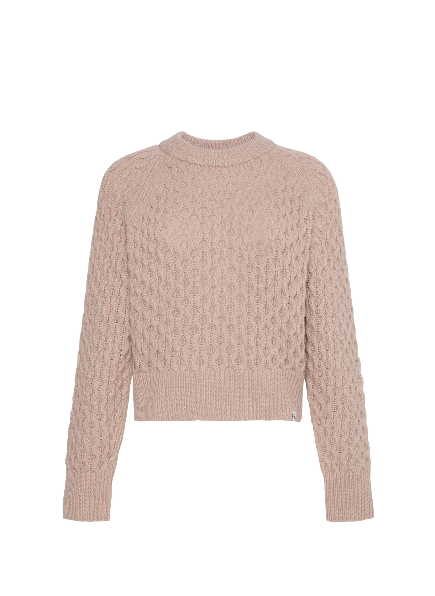Strukturierter Pullover aus Wollmischung CALVIN KLEIN Beige