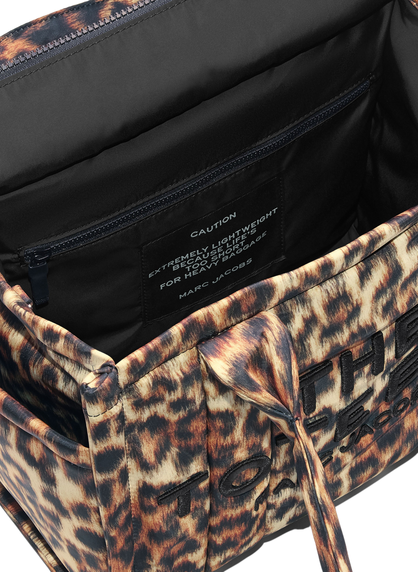 Sac cabas The Tote Bag Medium léopard MARC JACOBS Marron