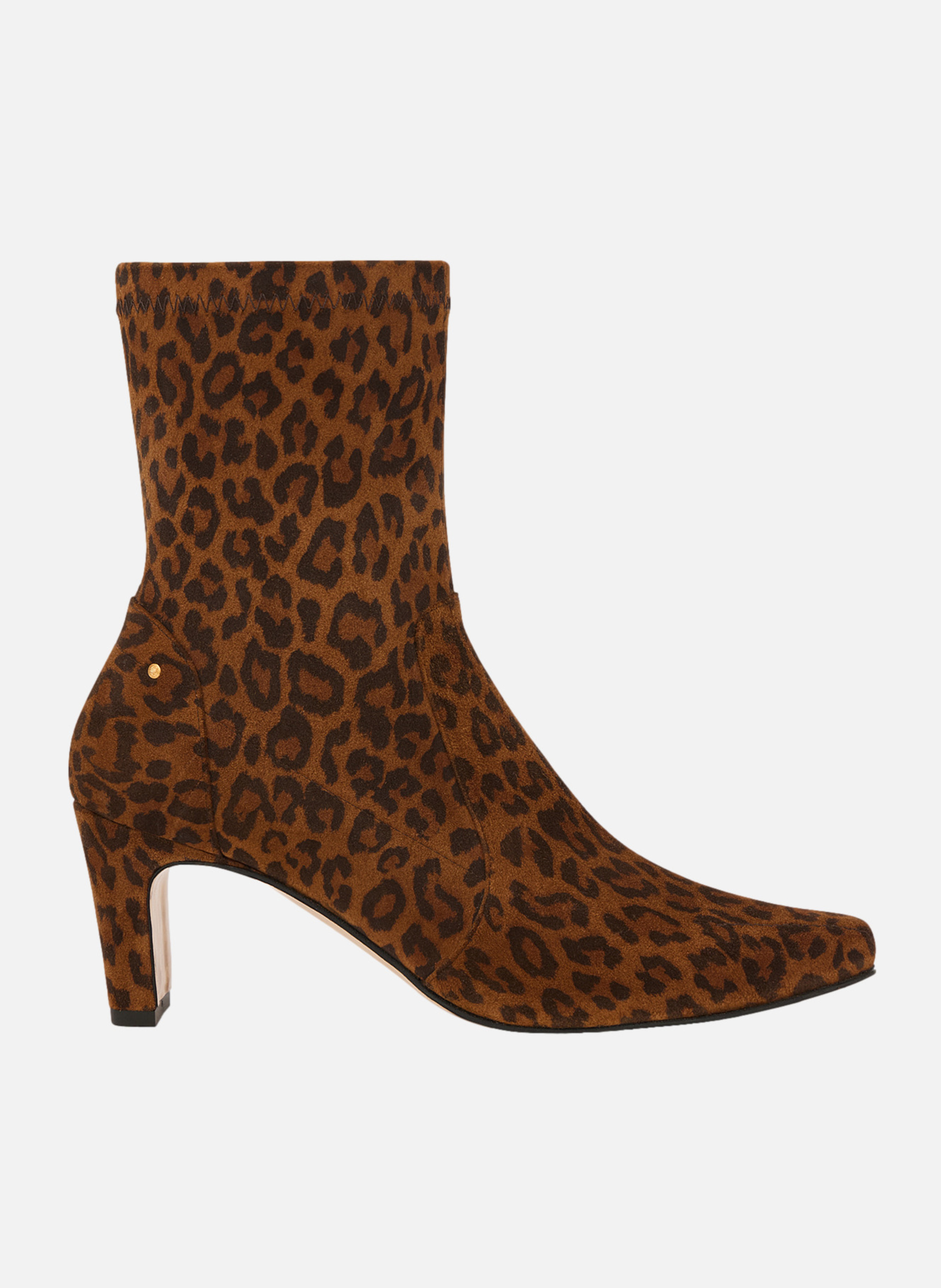 Bottines souples léopard VANESSA BRUNO Marron