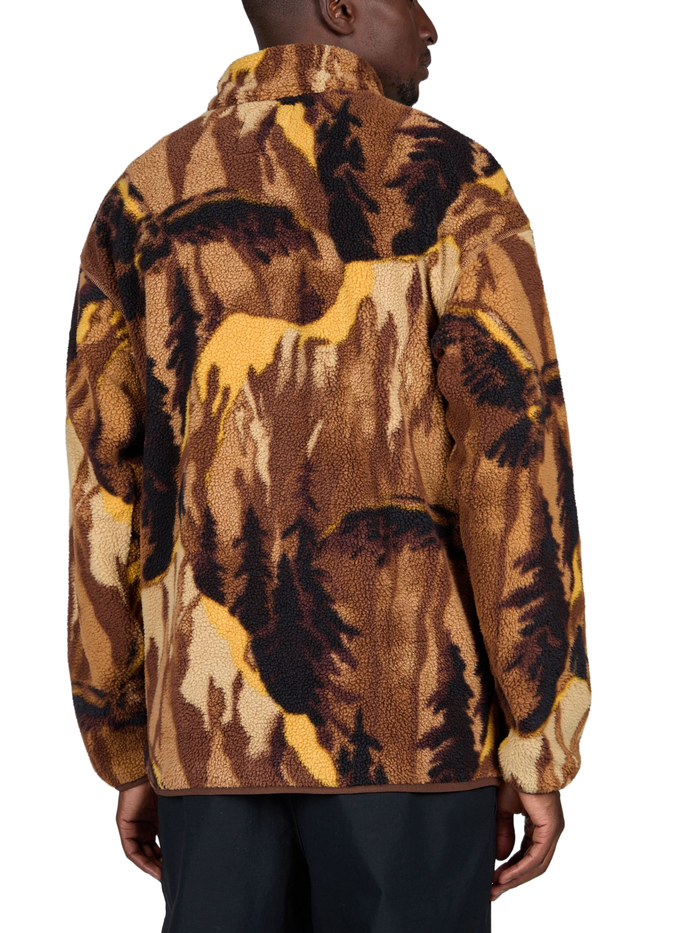 Helvetia printed fleece COLUMBIA Brown