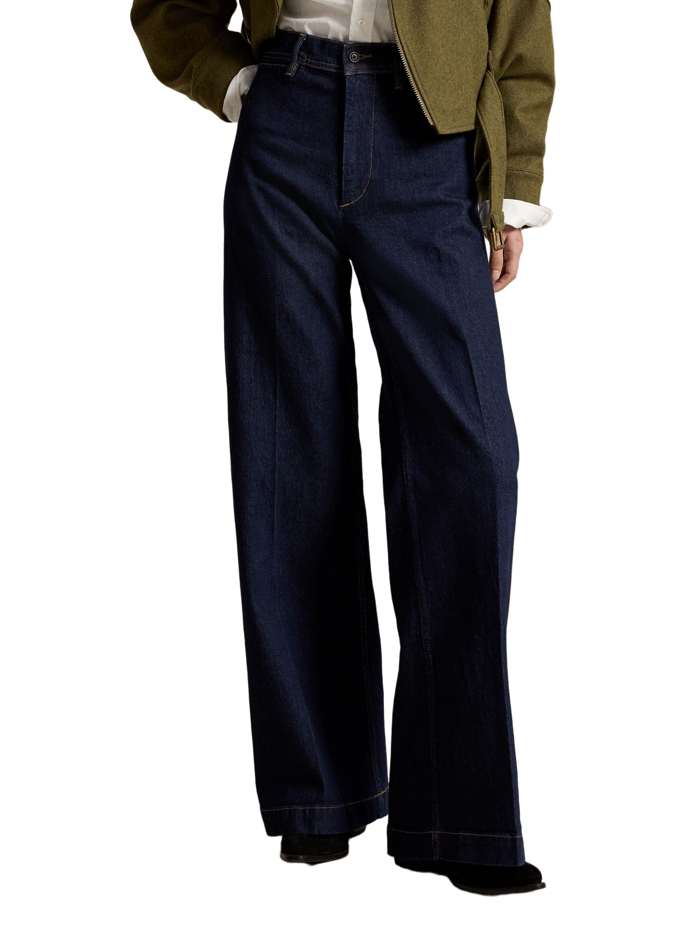 Boot-cut cotton blend jeans POLO RALPH LAUREN Blue