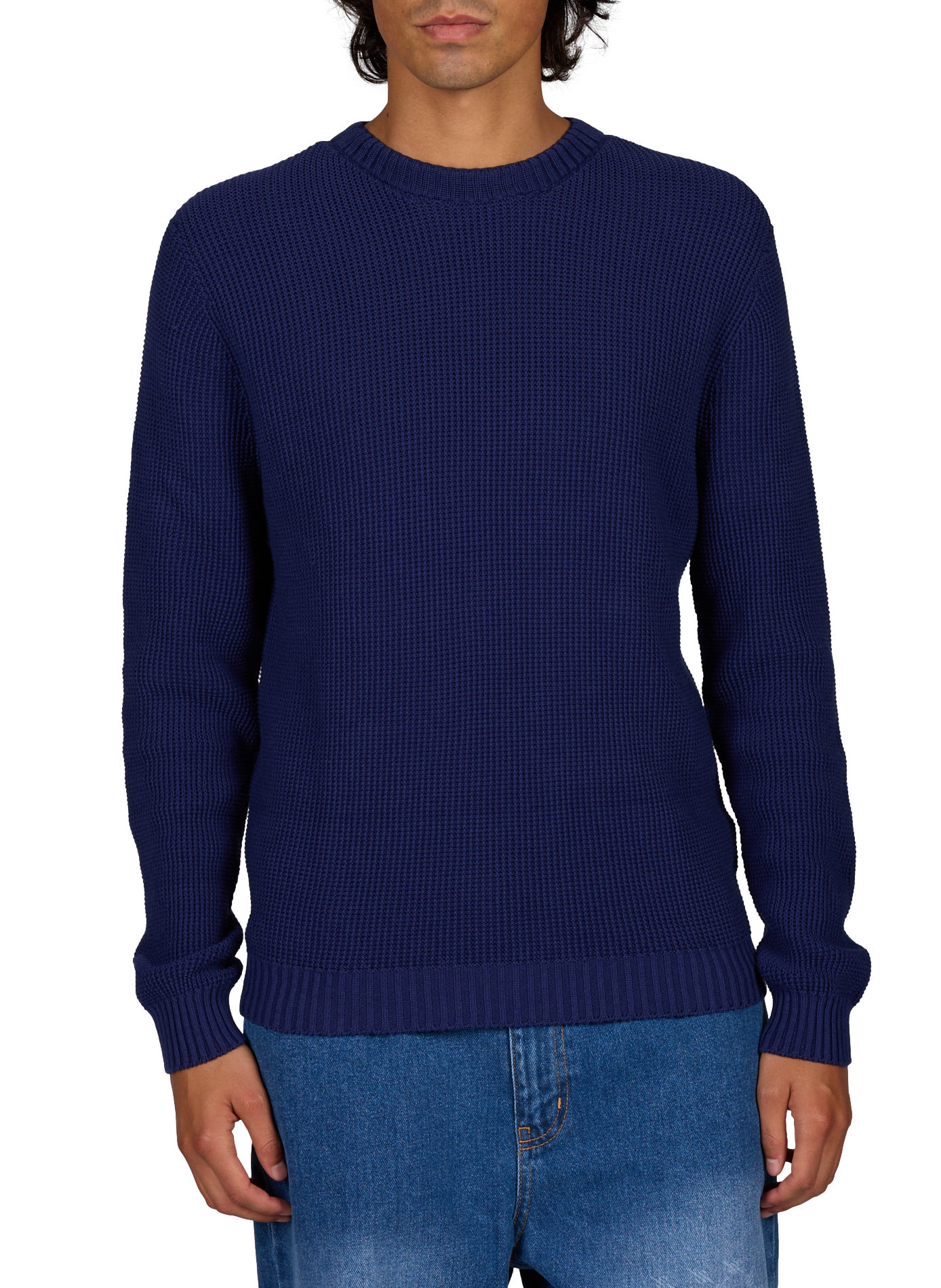Straight Fréhel Organic Cotton Sweater CÉZEMBRE Blue