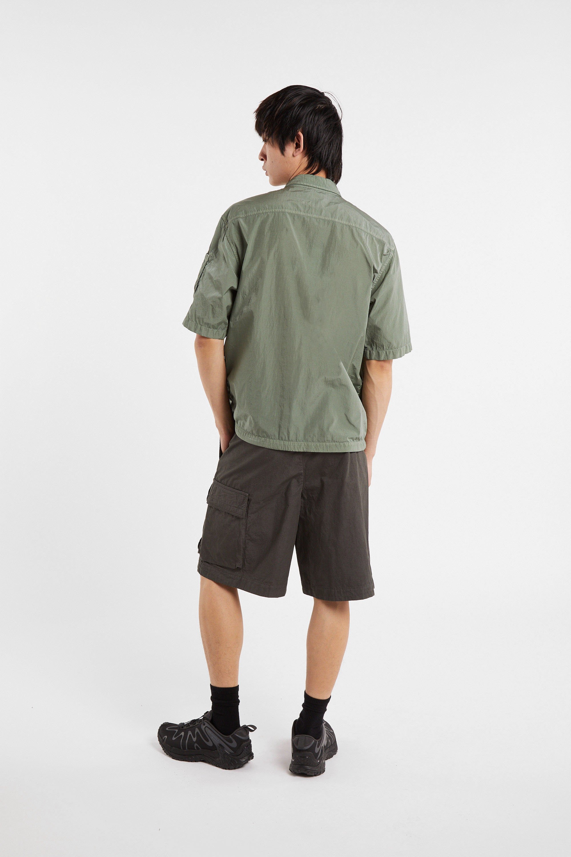 Surchemise chrome-r short sleeve lens overshirt CP COMPANY Vert