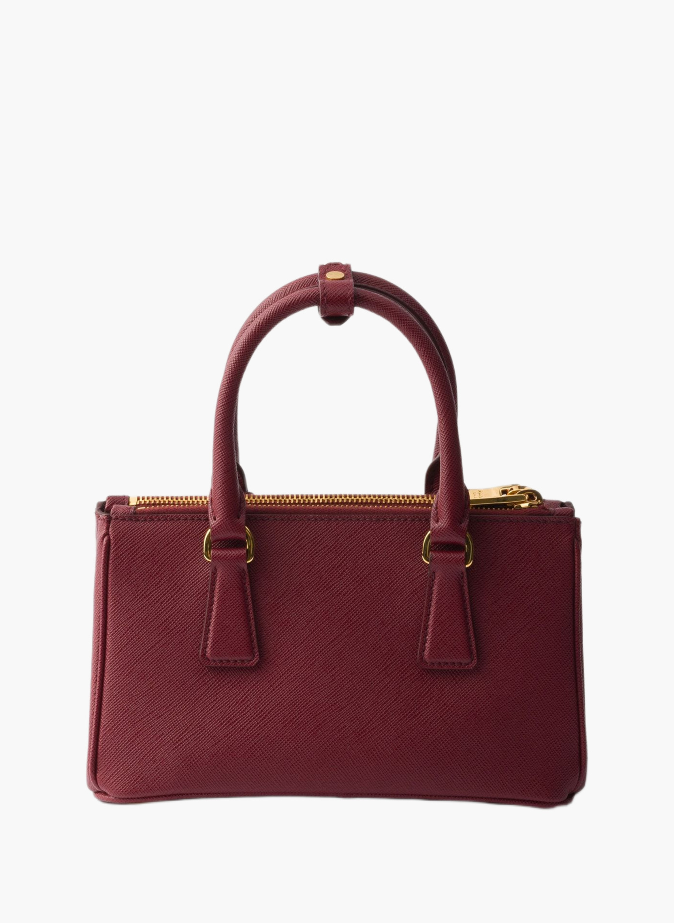 Mini sac en cuir saffiano prada galleria PRADA Rouge