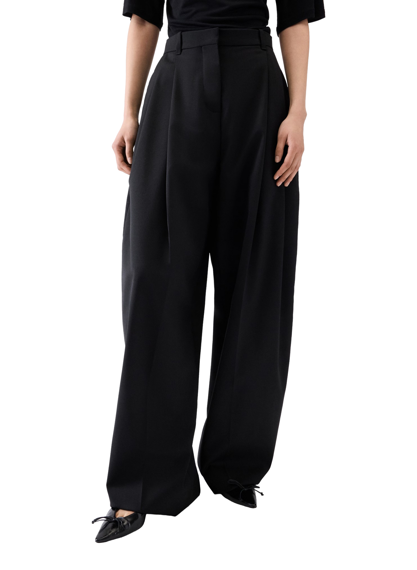 Le pantalon d'Homme à plis en laine vierge JACQUEMUS Black