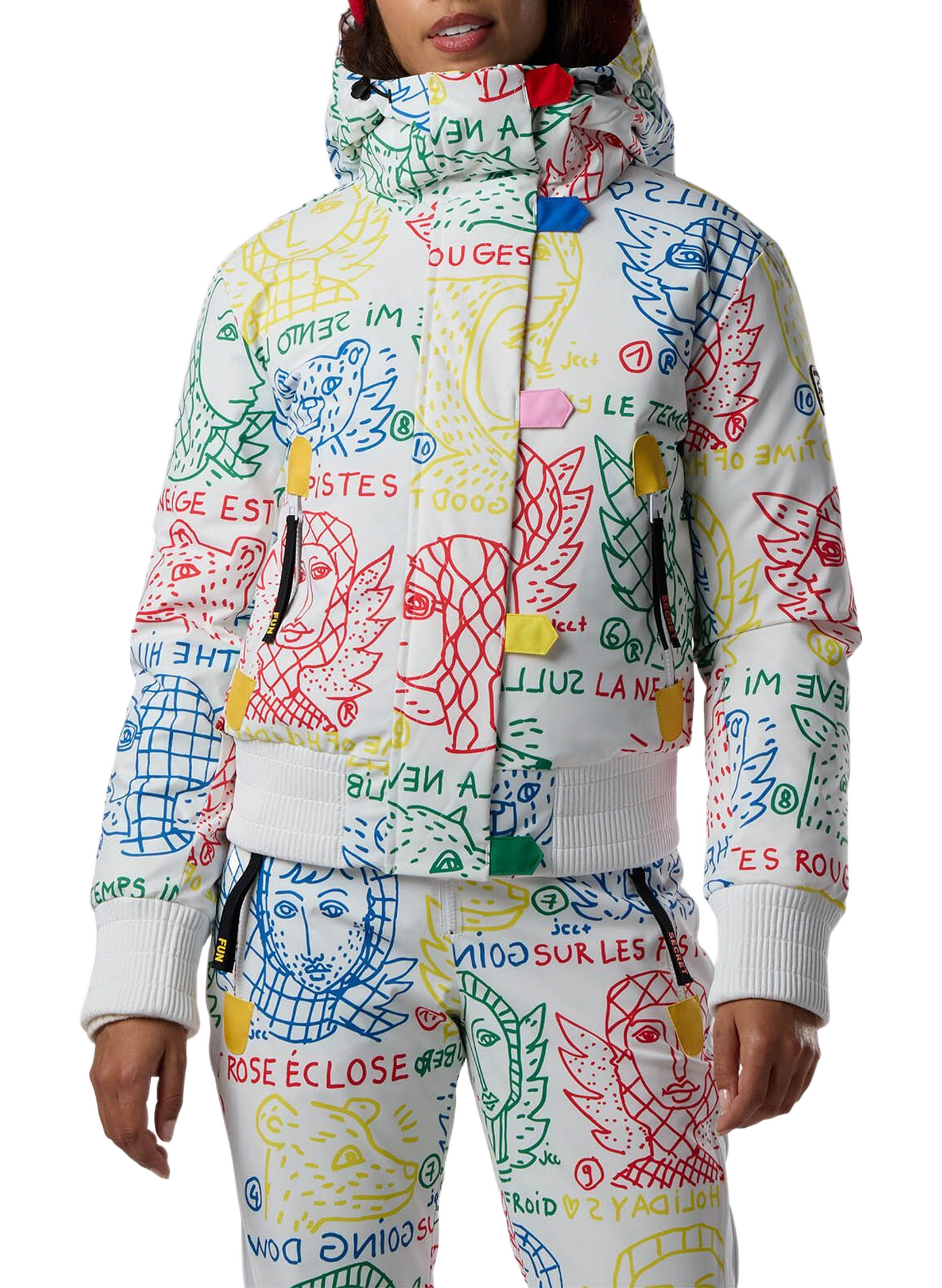 Skijacke mit Print und Kapuze ROSSIGNOL Mehrfarbig