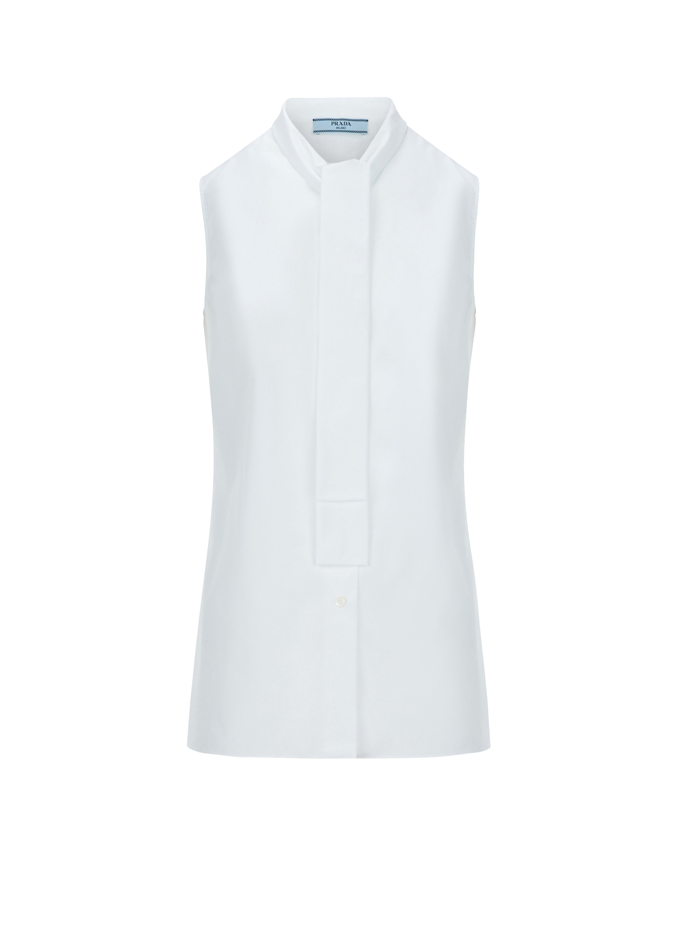 PRADA Sleeveless cotton Top White