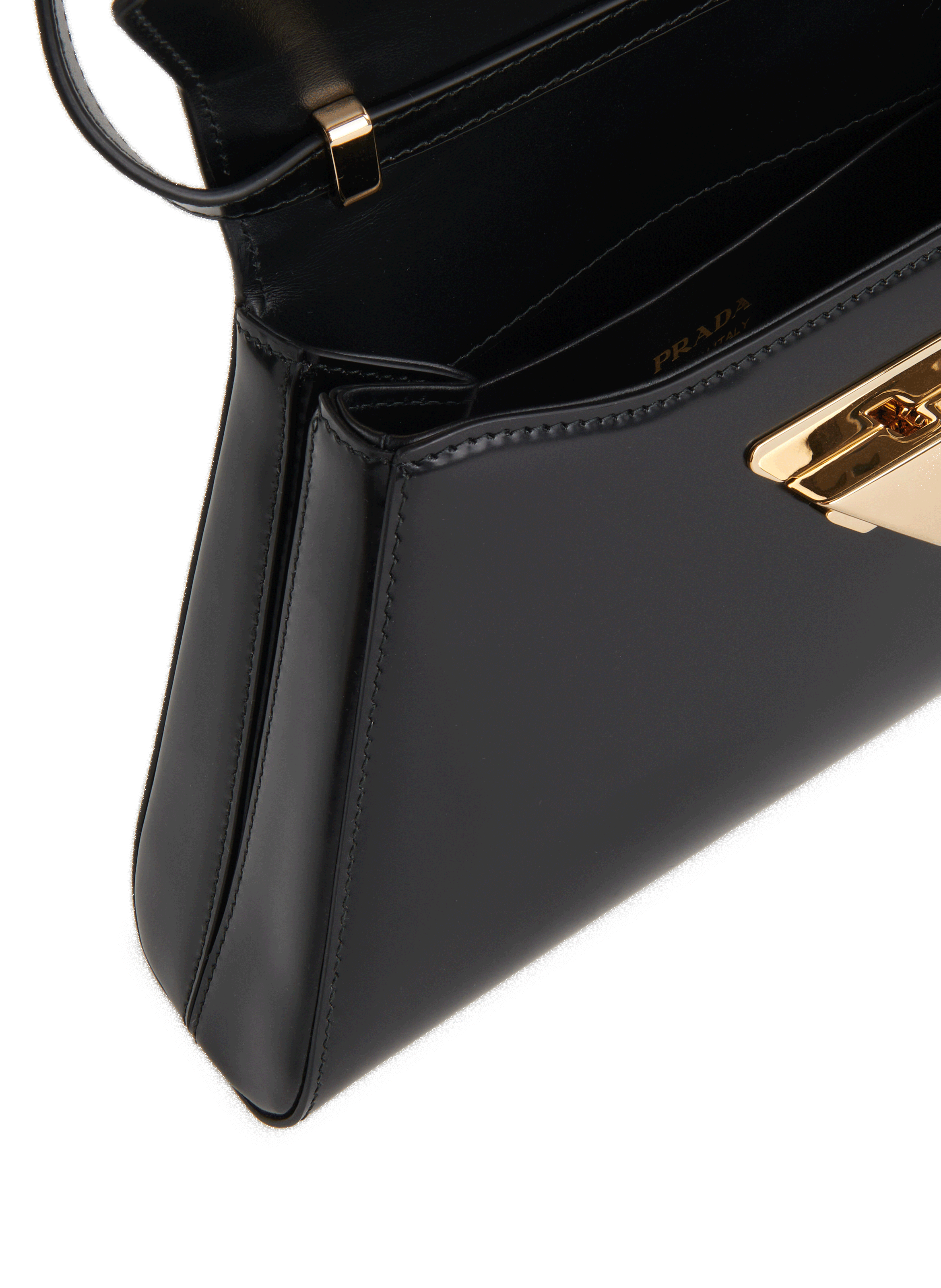 Leather handbag PRADA Black