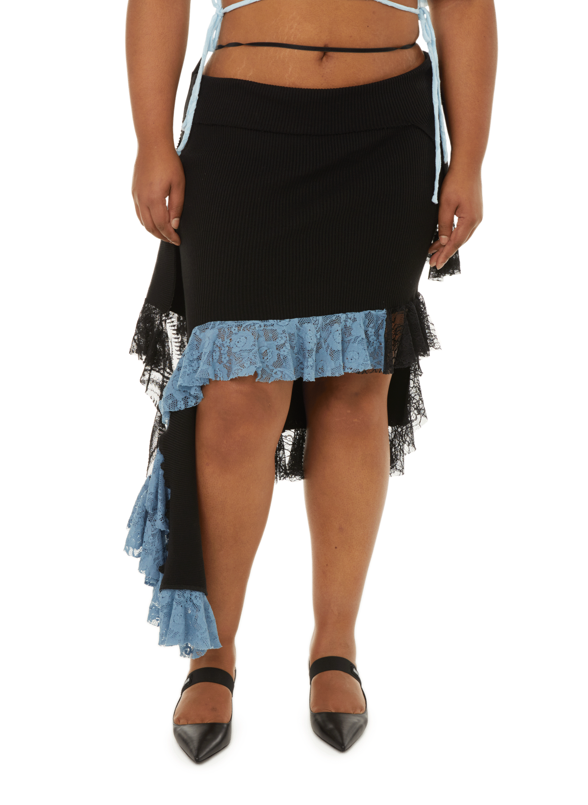 Slingback en cuir  MIU MIU Noir