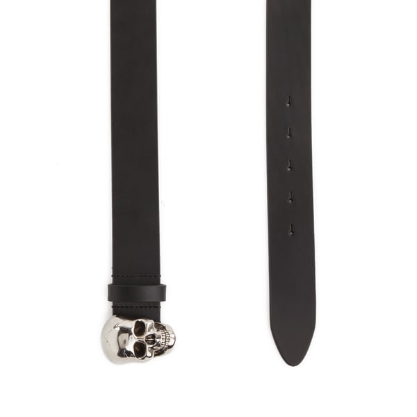 Ceinture 3D Skull en cuir