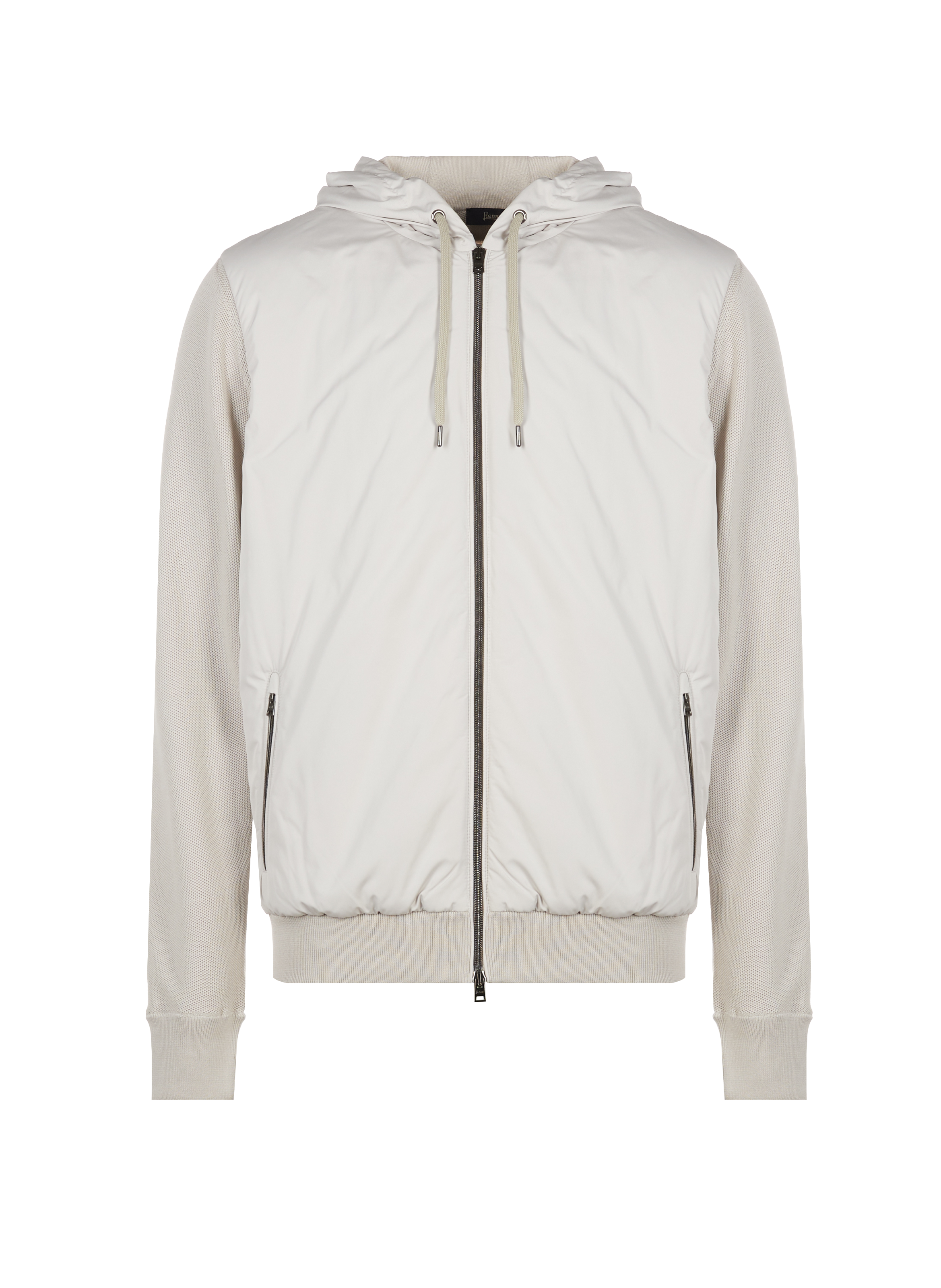 Bi-material blazer jacket HERNO Grey