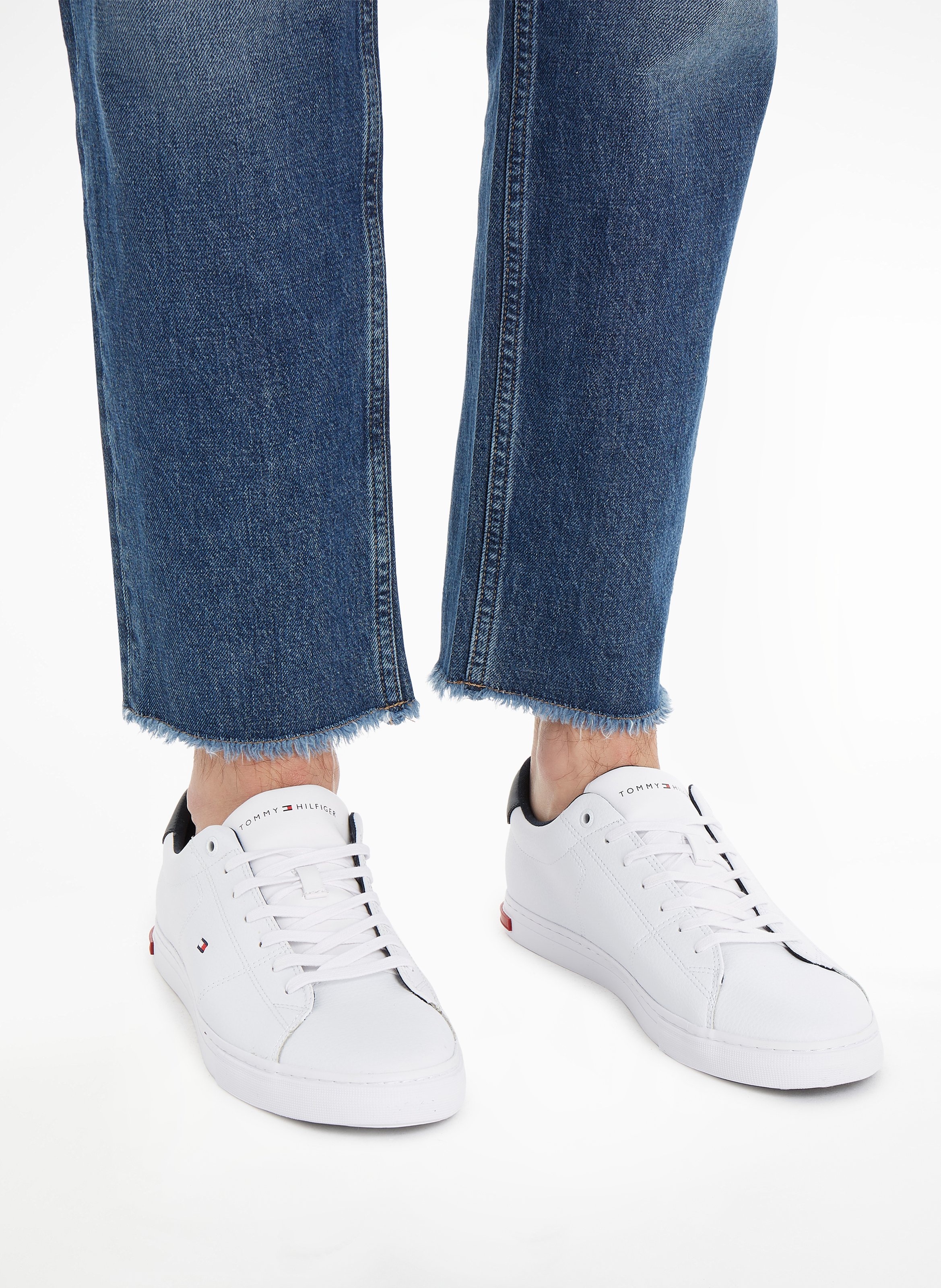 Leather sneakers TOMMY HILFIGER White