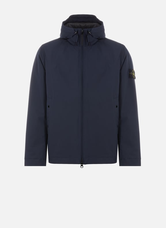 Hooded Jacket Blue by STONE ISLAND STONE ISLAND Hooded Jacket Blue