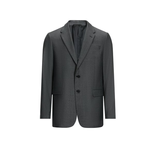 Saison 1865 Houndstooth Wool Jacket In Grey