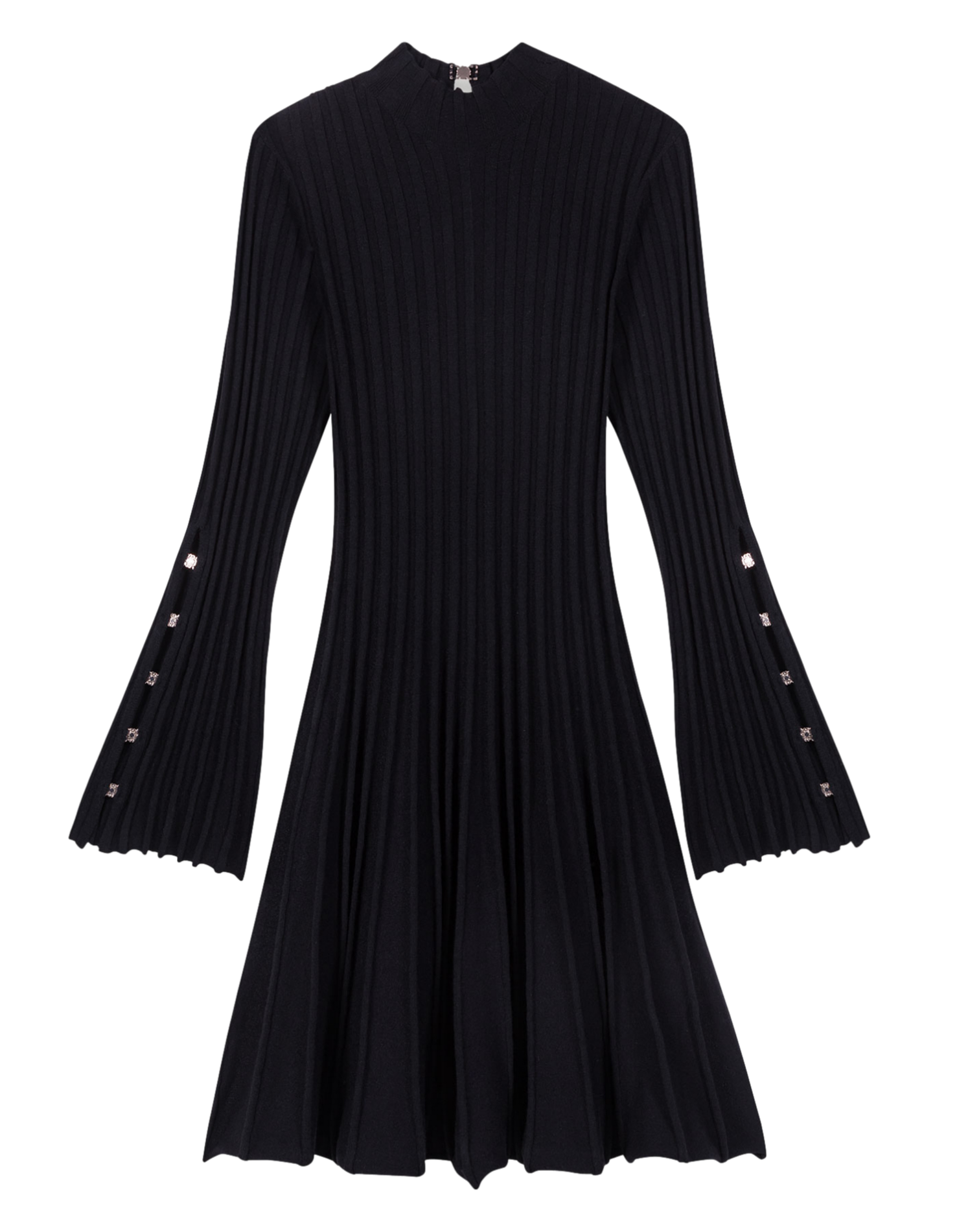 Robe courte col rond MAJE Noir