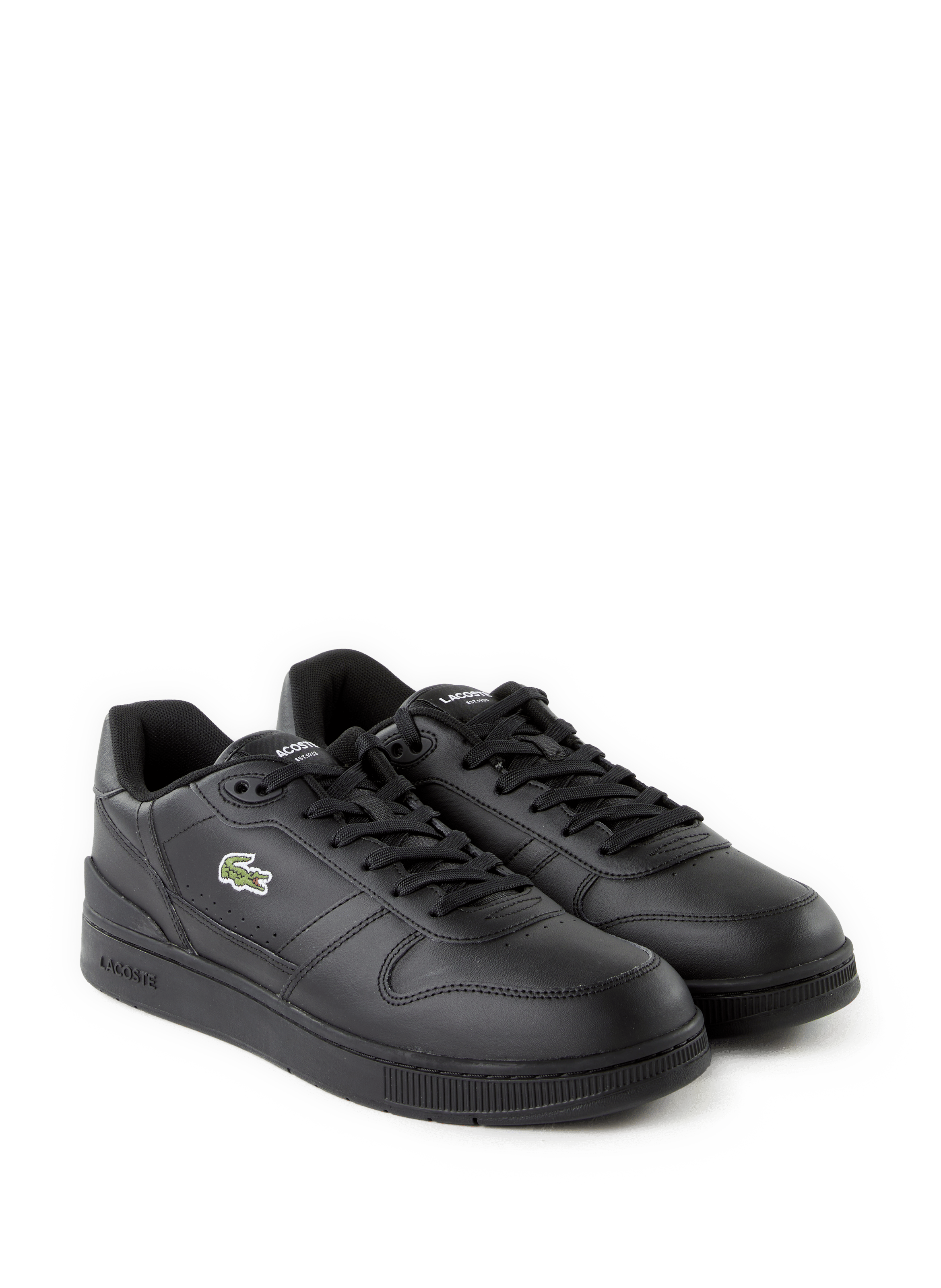 T-clip leather sneakers LACOSTE Black