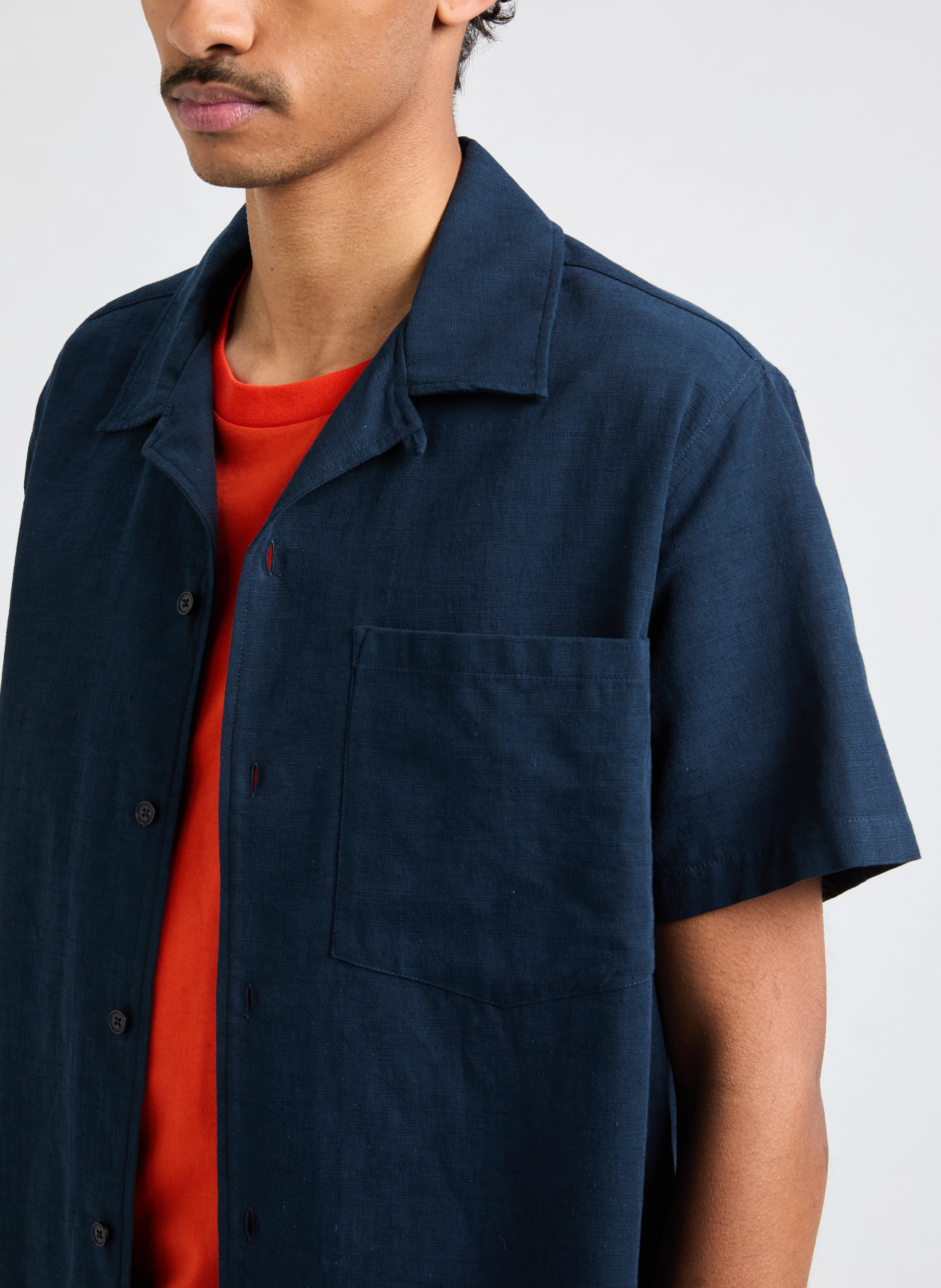 Chemise en coton AU PRINTEMPS PARIS Bleu