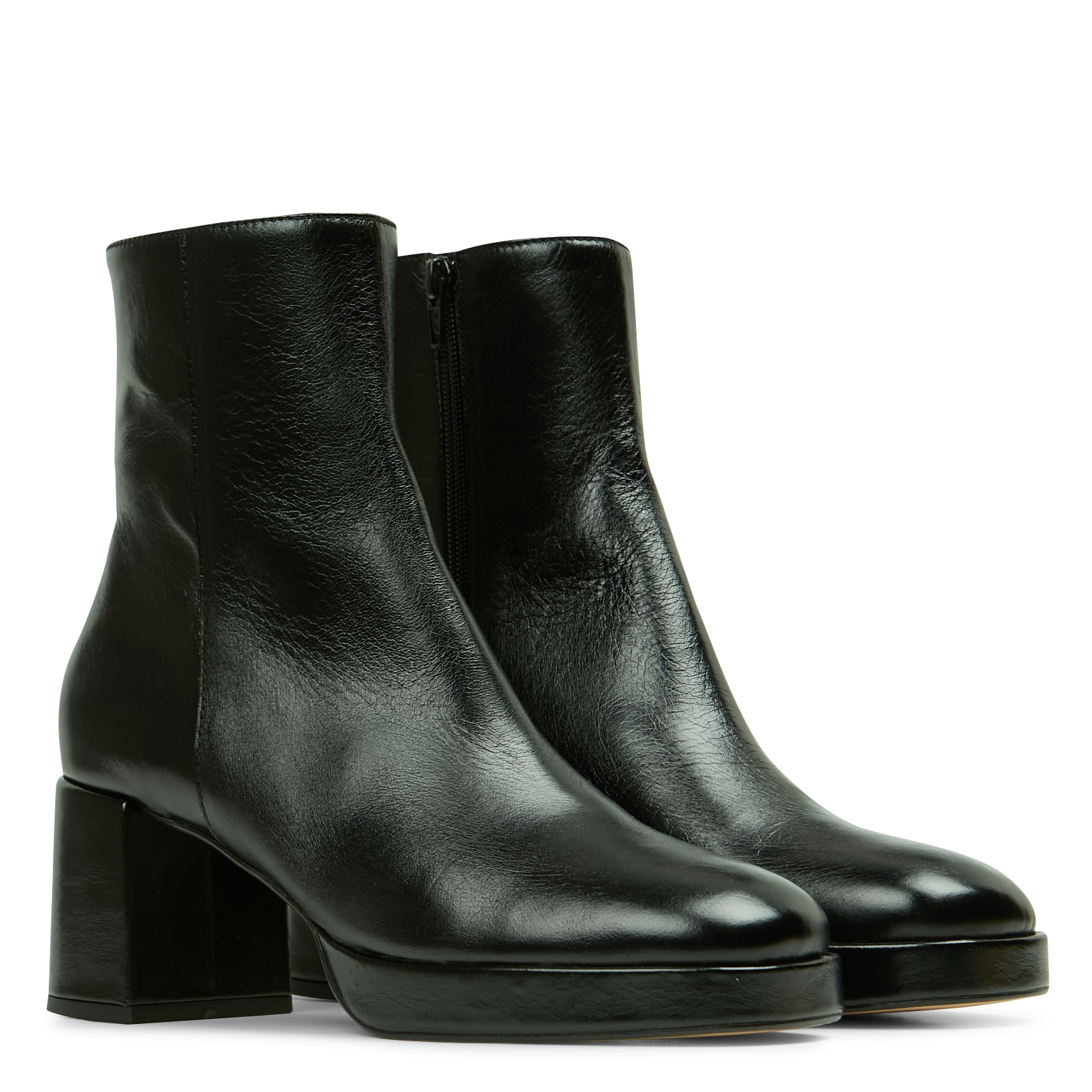Bottines en cuir vanves JONAK Noir