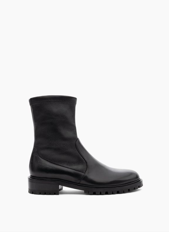 Bottines pargos en nappa stretch Noir by PARALLELE PARALLELE Bottines pargos en nappa stretch Noir